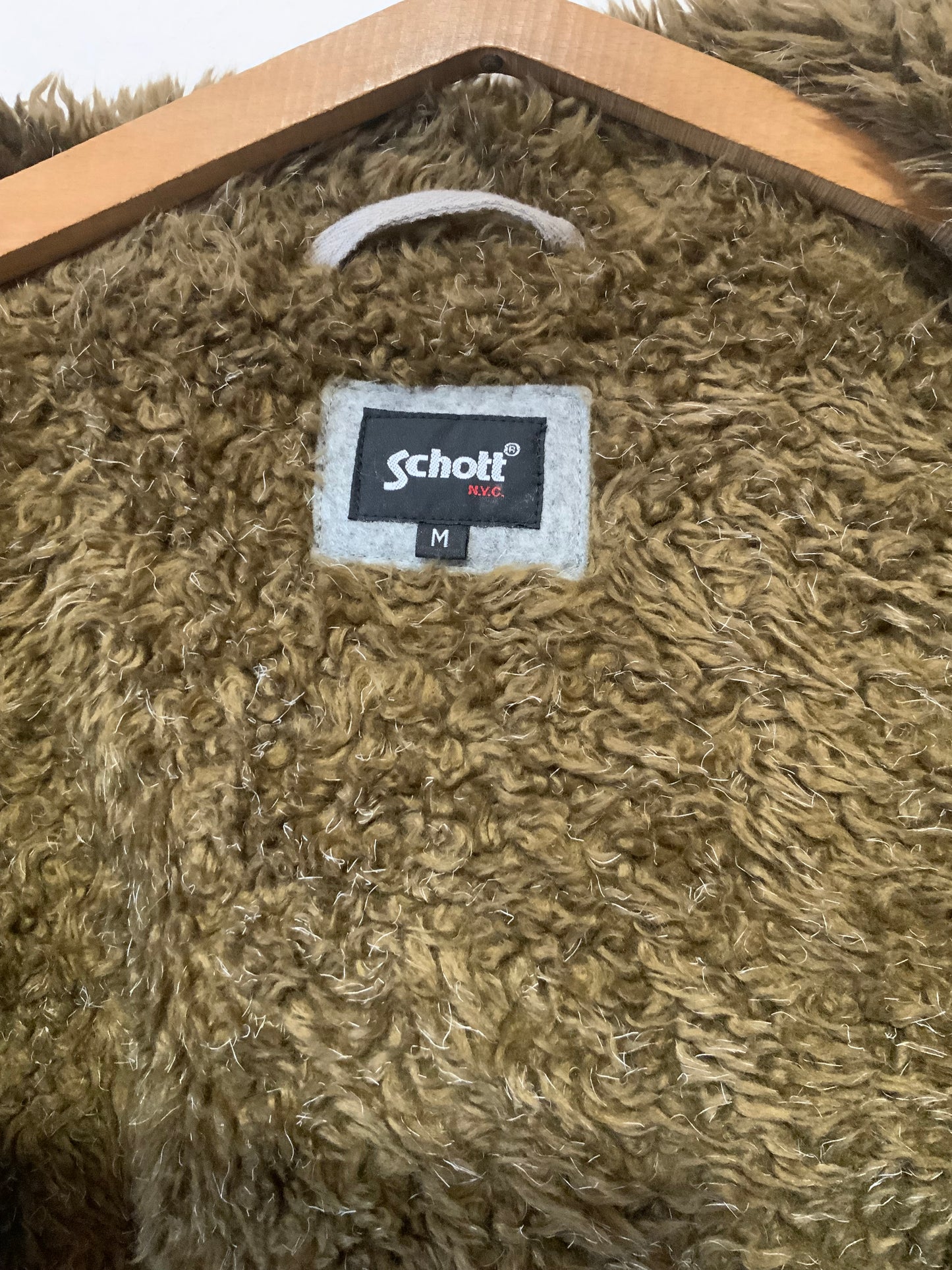 Le gilet Schott Vintage Fourré Laine