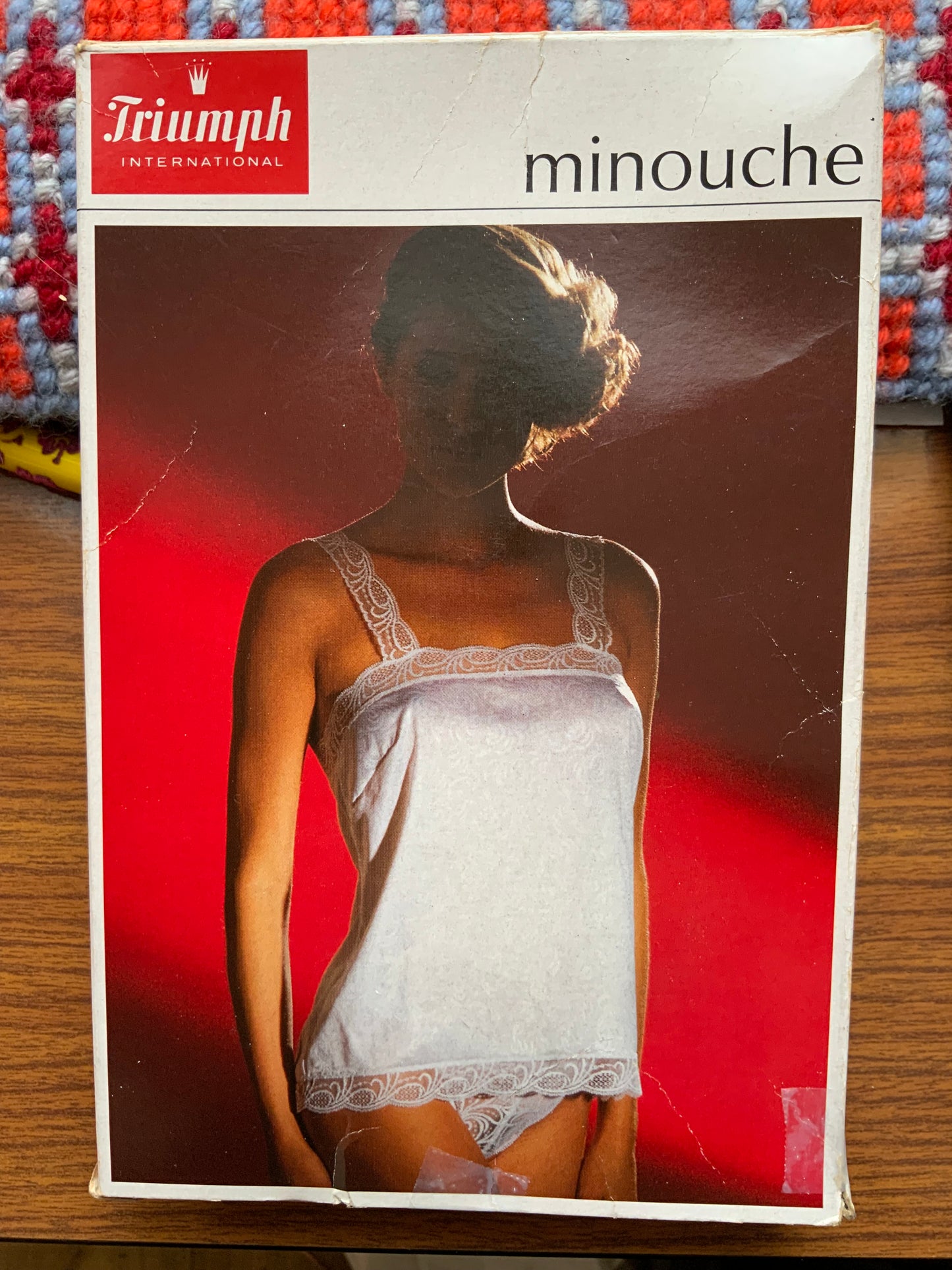 Caraco Top dentelle dessus dessous Deadstock Triumph 1980 Modele Minouche