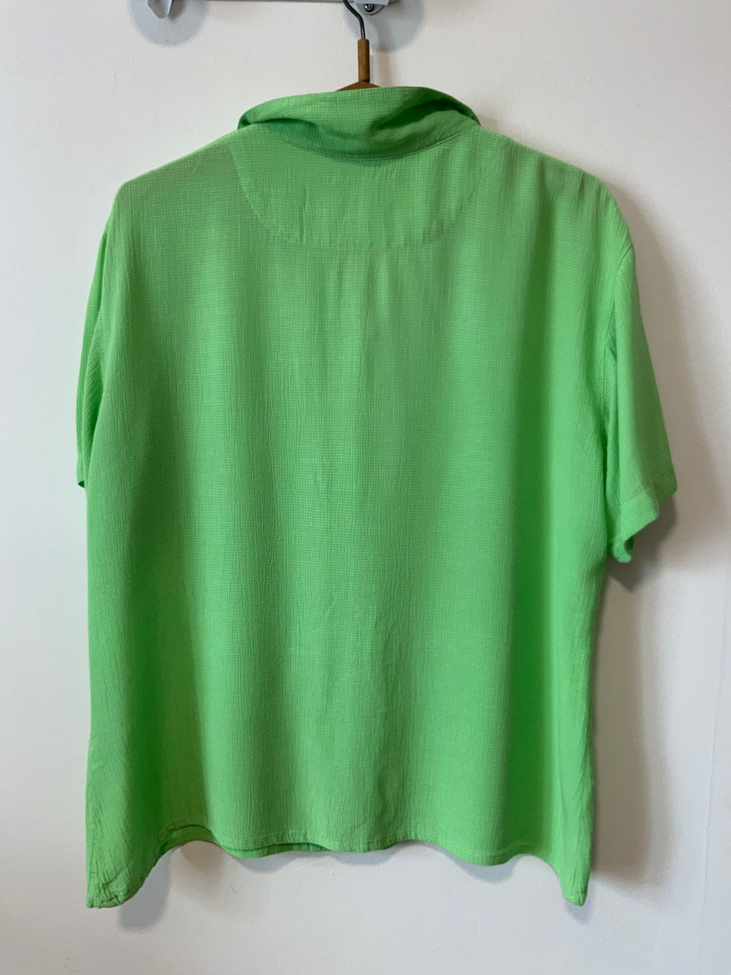 Chemise verte poivre blanc Vintage