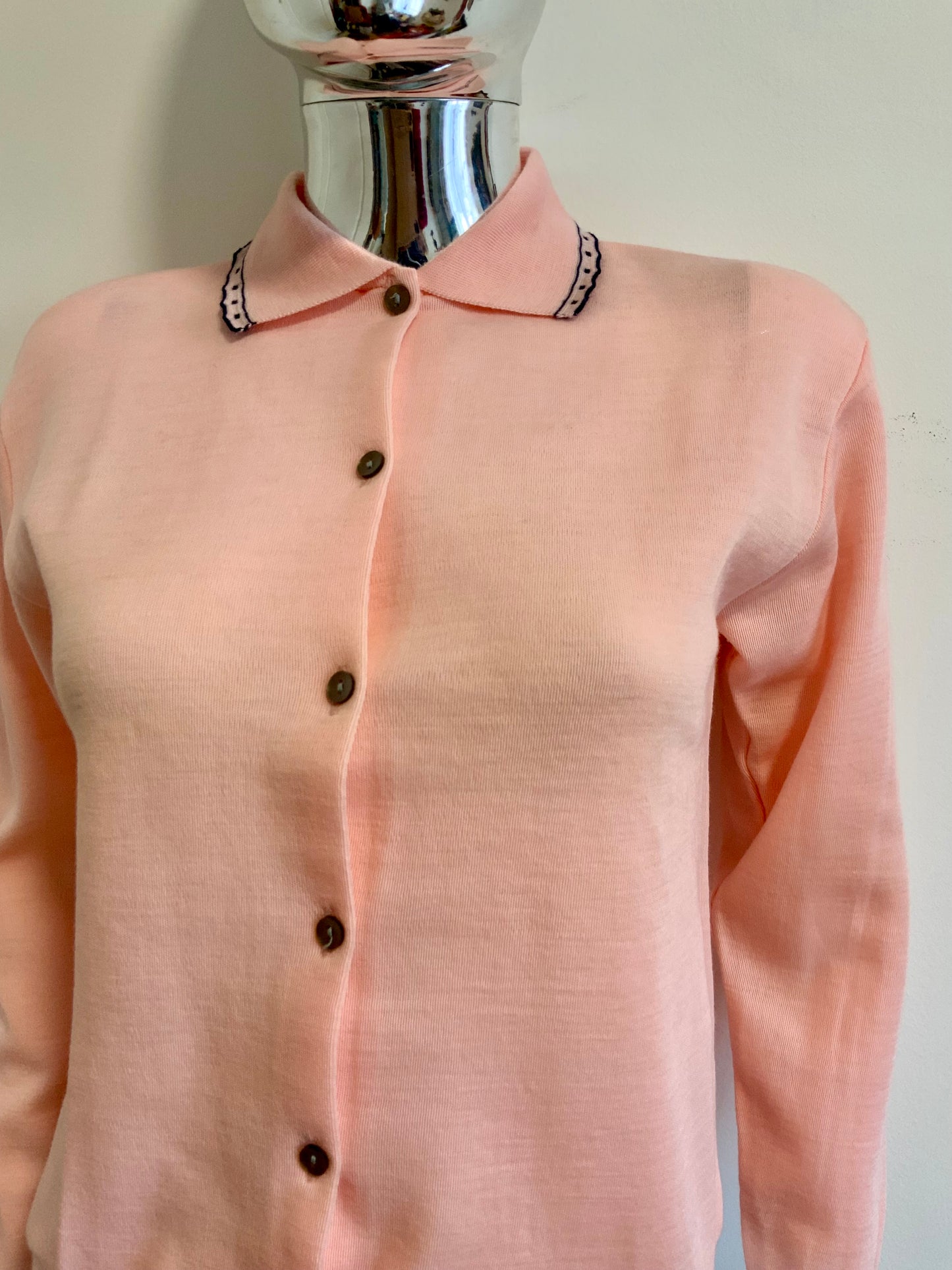 Gilet Deadstock Laine peignée Tricot de Luxe 1970/80 Vintage