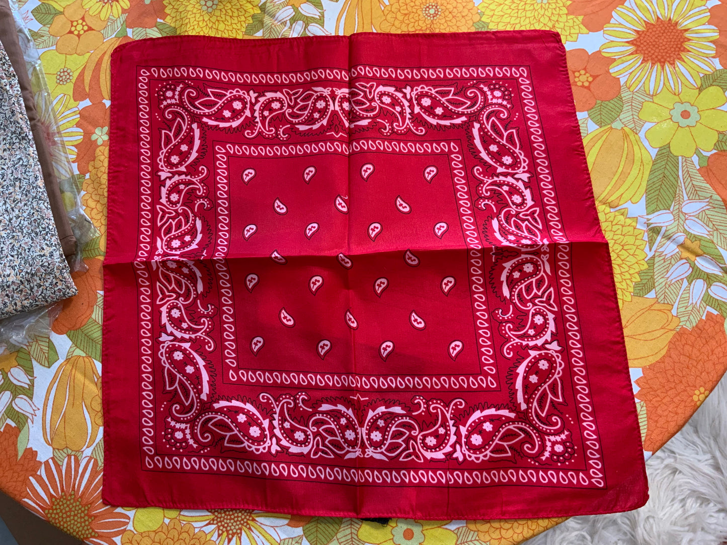 Lot 3 Foulards Bandanas Vintage 1980/90