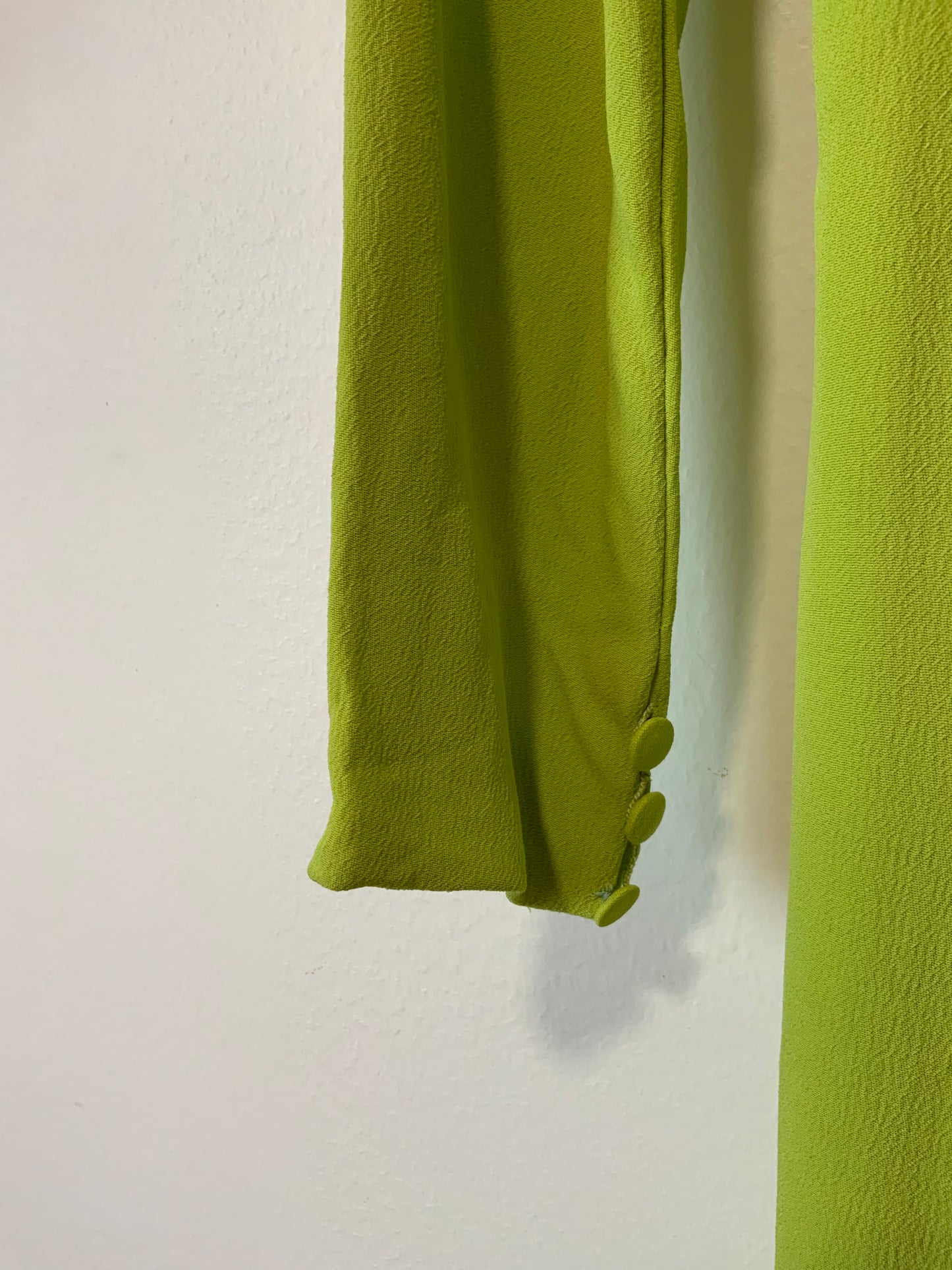 Robe Vintage Années 60 Crêpe Soie Création Main Élégance Strass