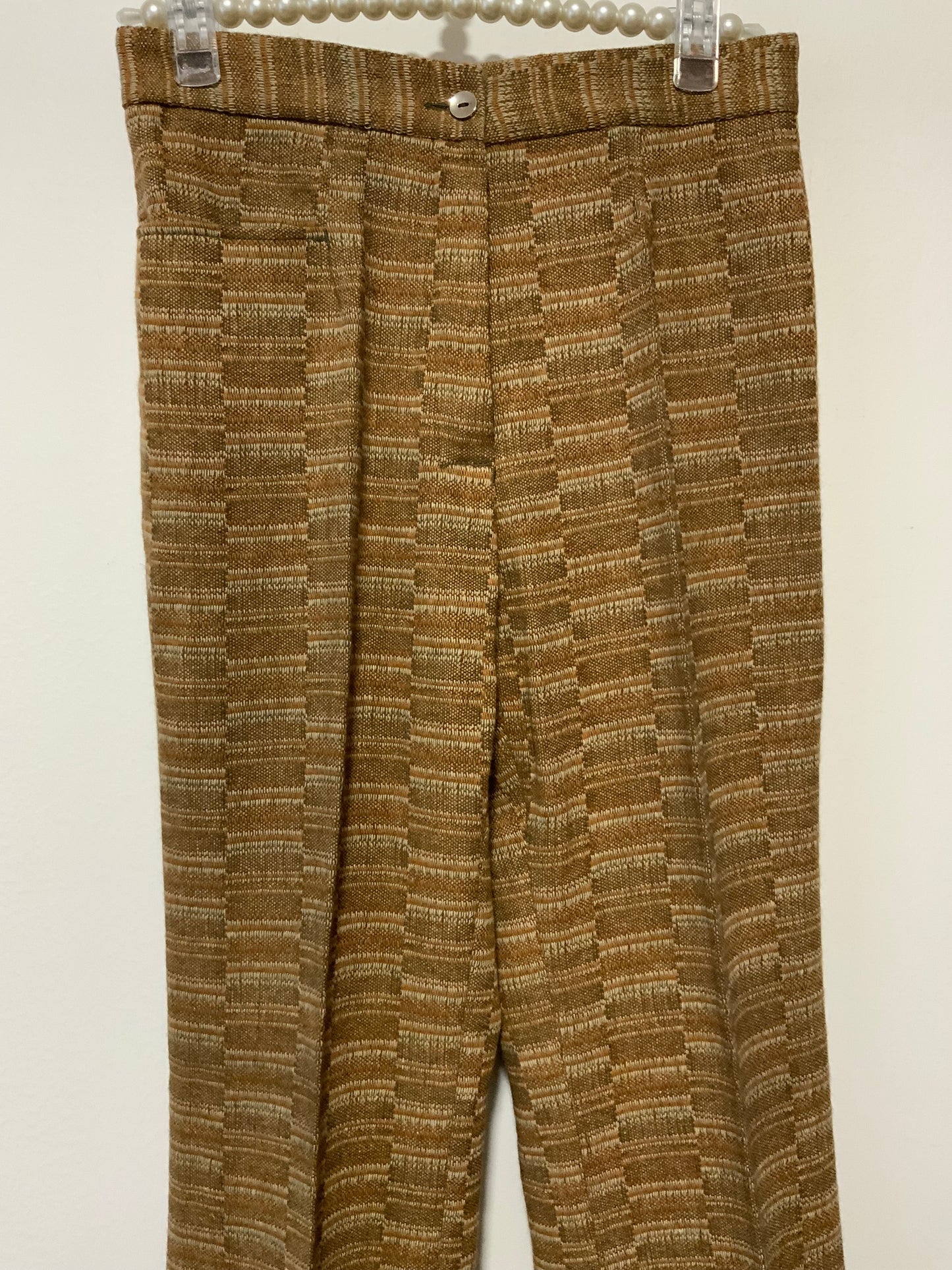 Magnifique pantalon rayures flare pattes d’éléphant Vintage 1970