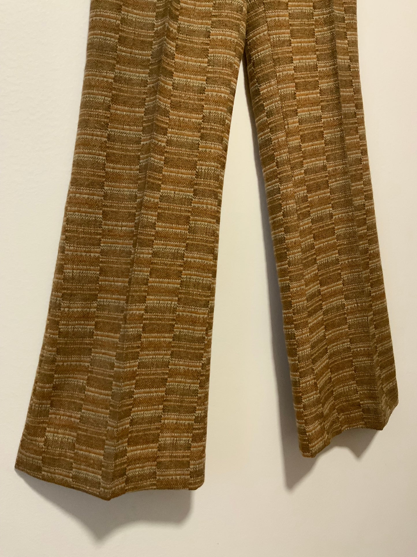 Magnifique pantalon rayures flare pattes d’éléphant Vintage 1970