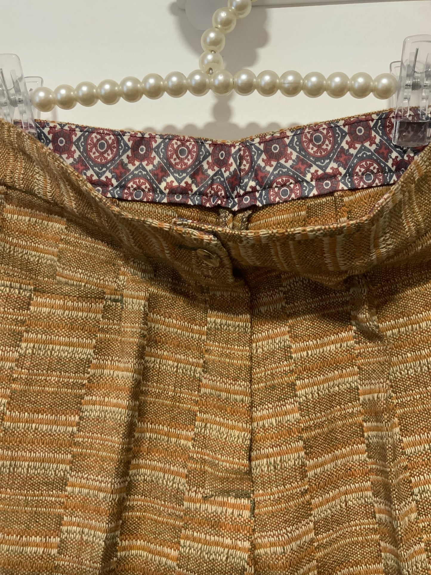 Magnifique pantalon rayures flare pattes d’éléphant Vintage 1970