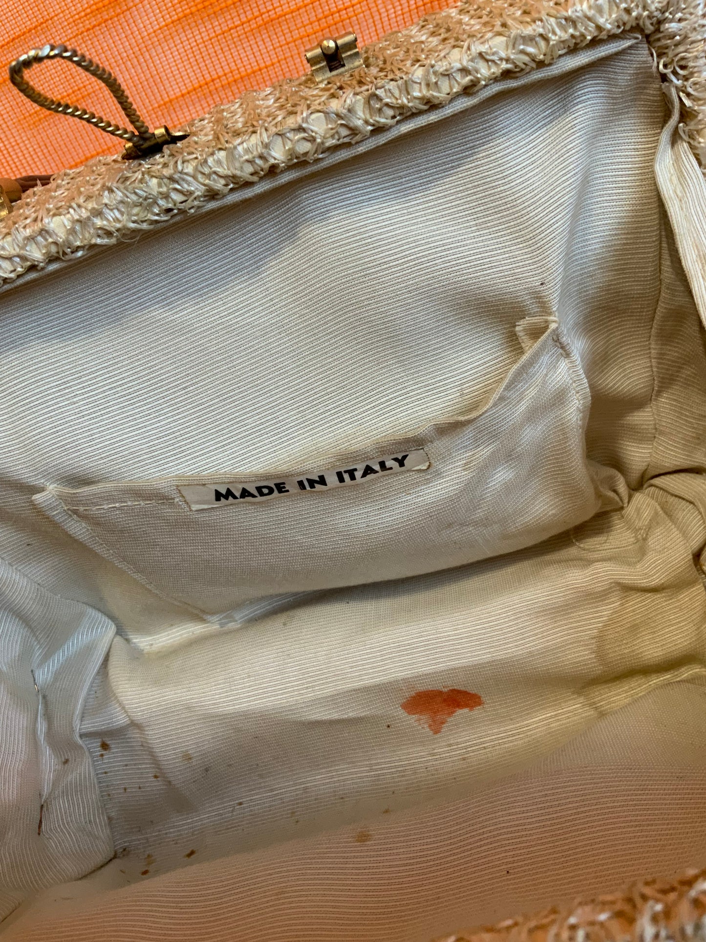 Sac à main valisette Italy Vintage Tres Ancien Original