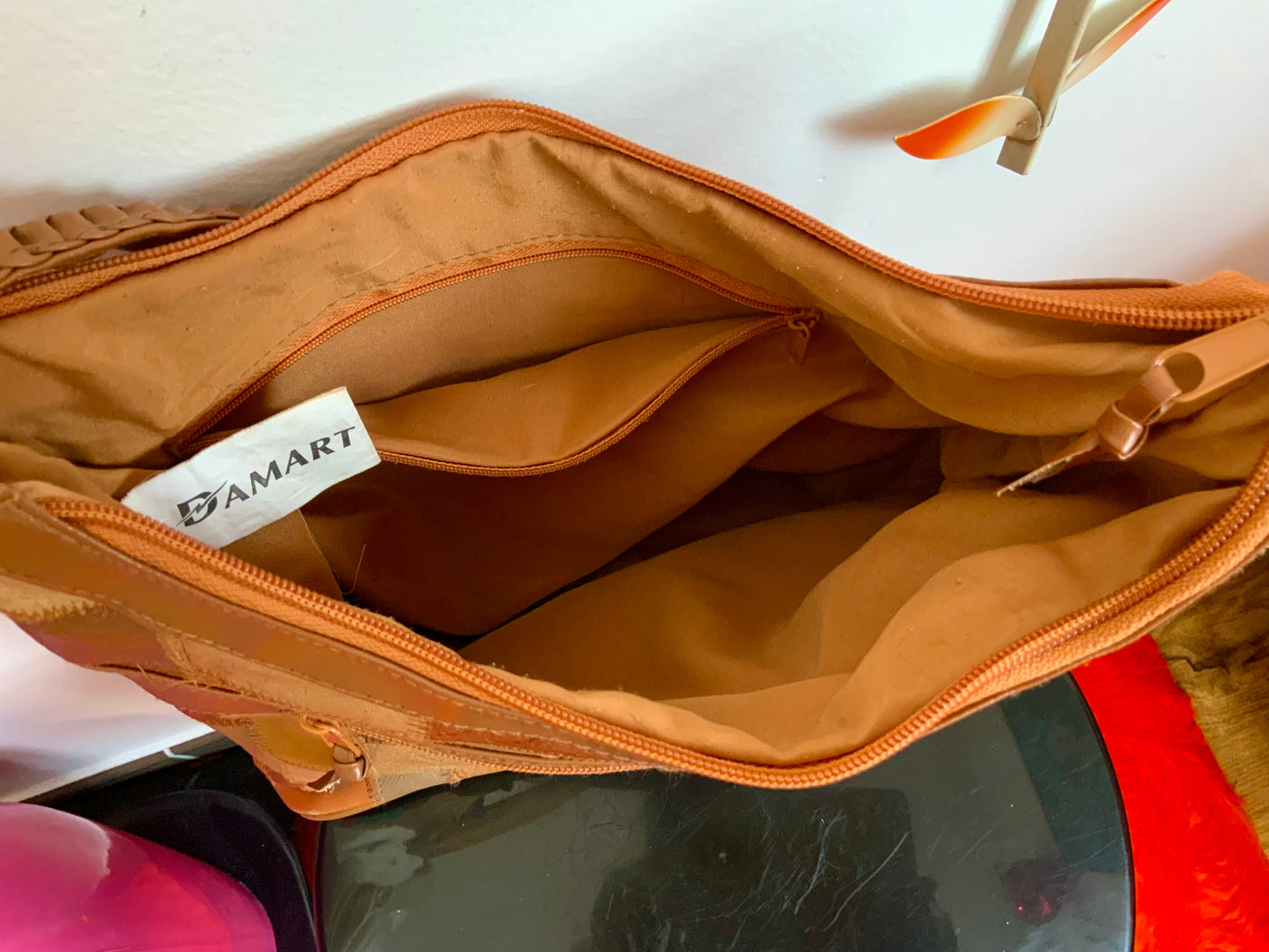 Sac à Main Cuir Patchwork Vintage 1990