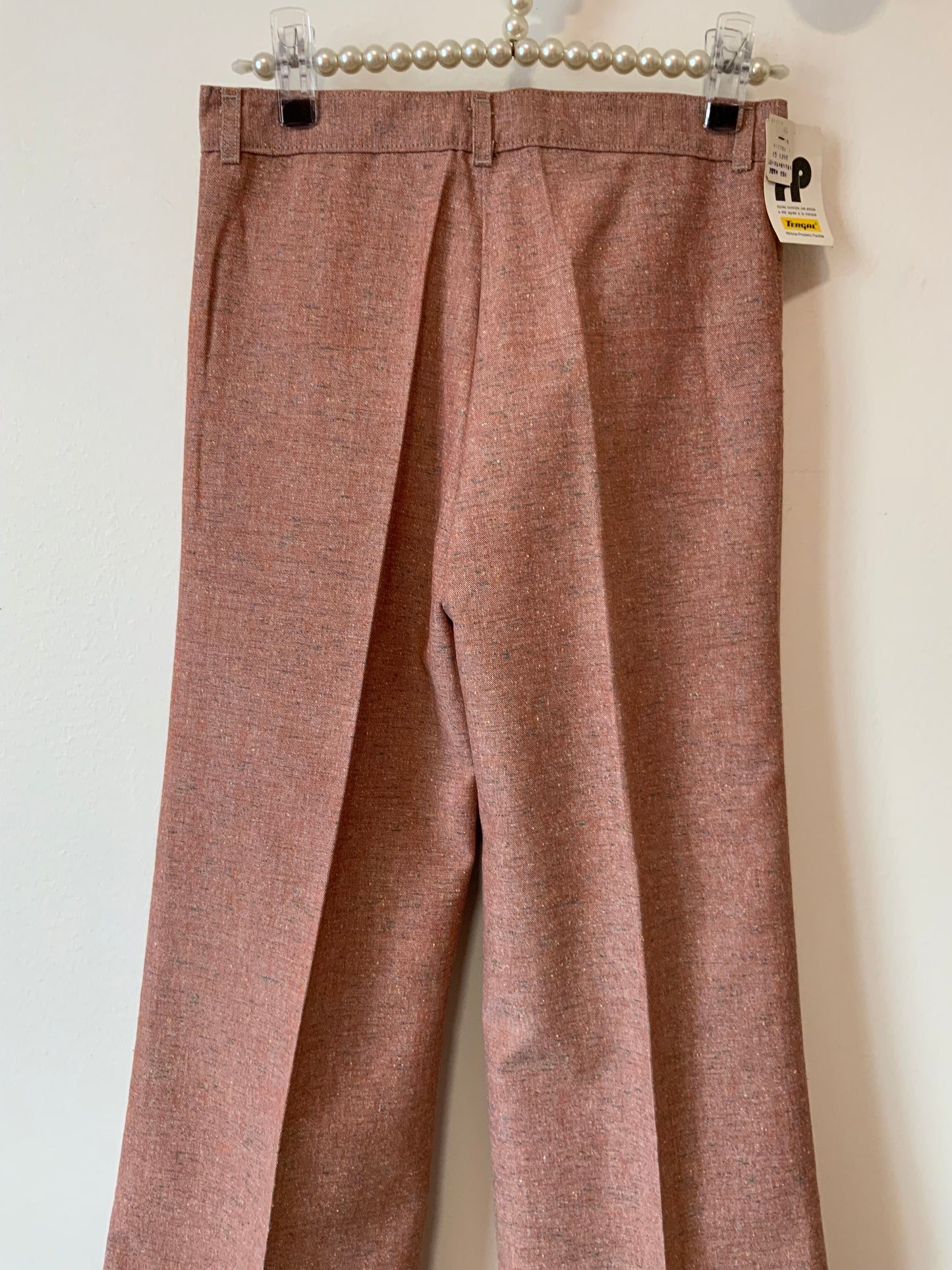Pantalon toile Pattes d’éléphant Vintage Tergal Neuf 1970