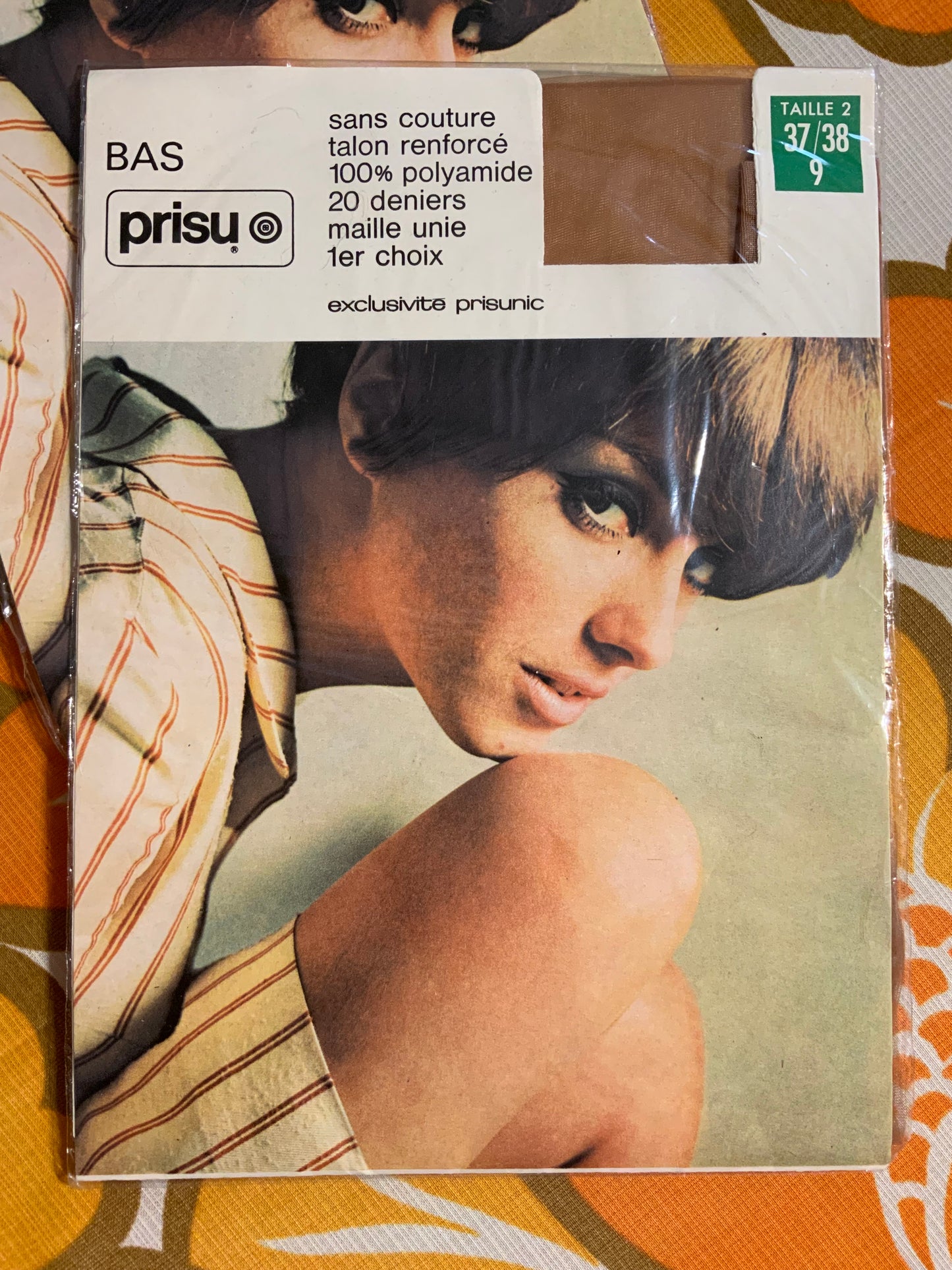 Lot 2 Paires de bas Prisunic Vintage neufs 1970/80