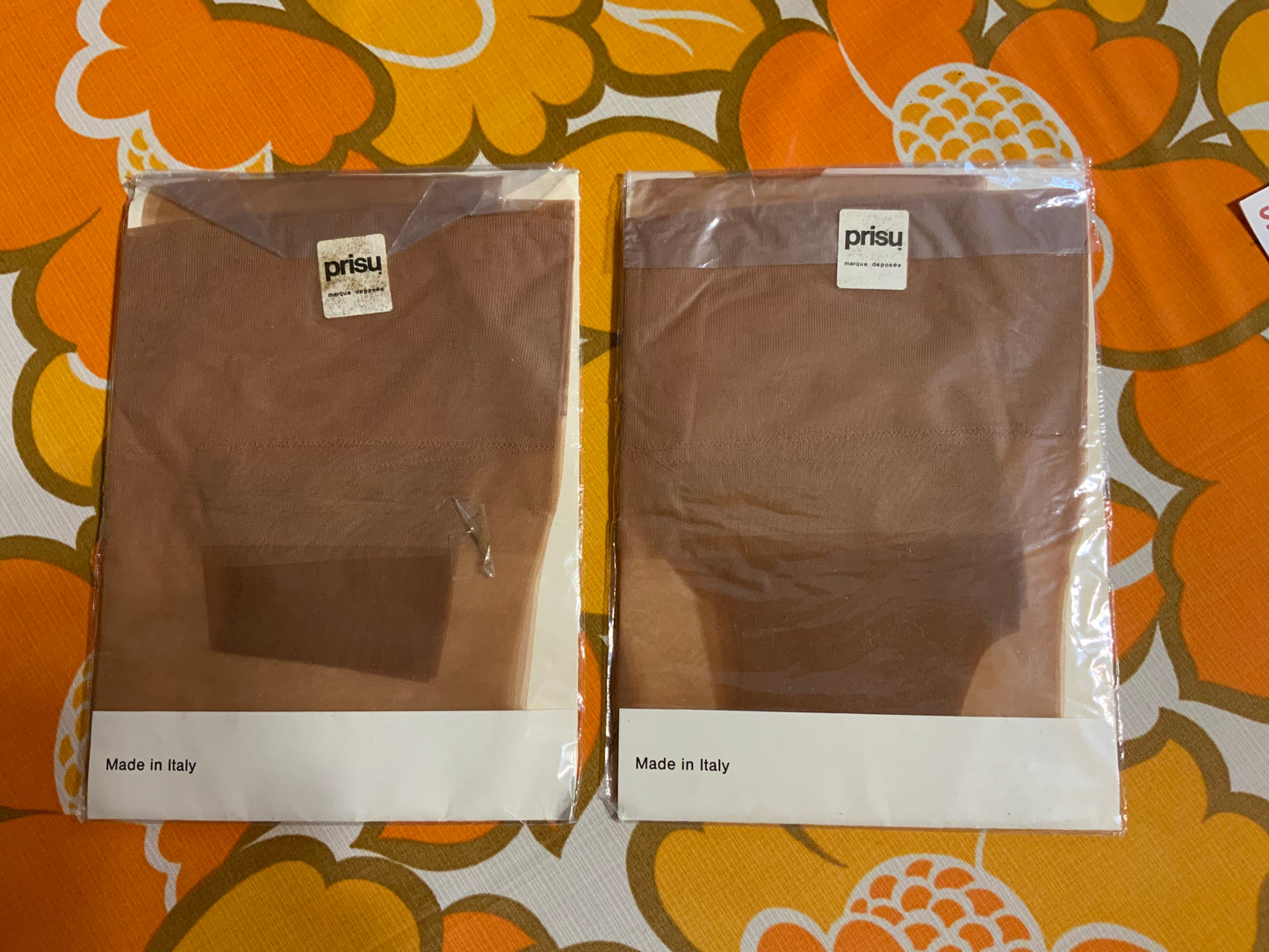 Lot 2 Paires de bas Prisunic Vintage neufs 1970/80