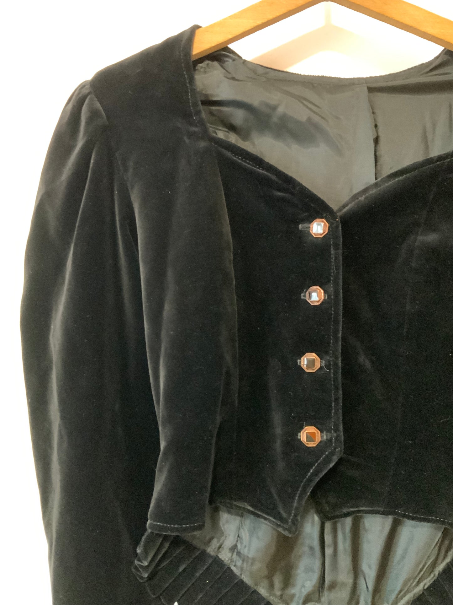 Sublime Veste Originale Vintage 1980/90 Velours Pépite