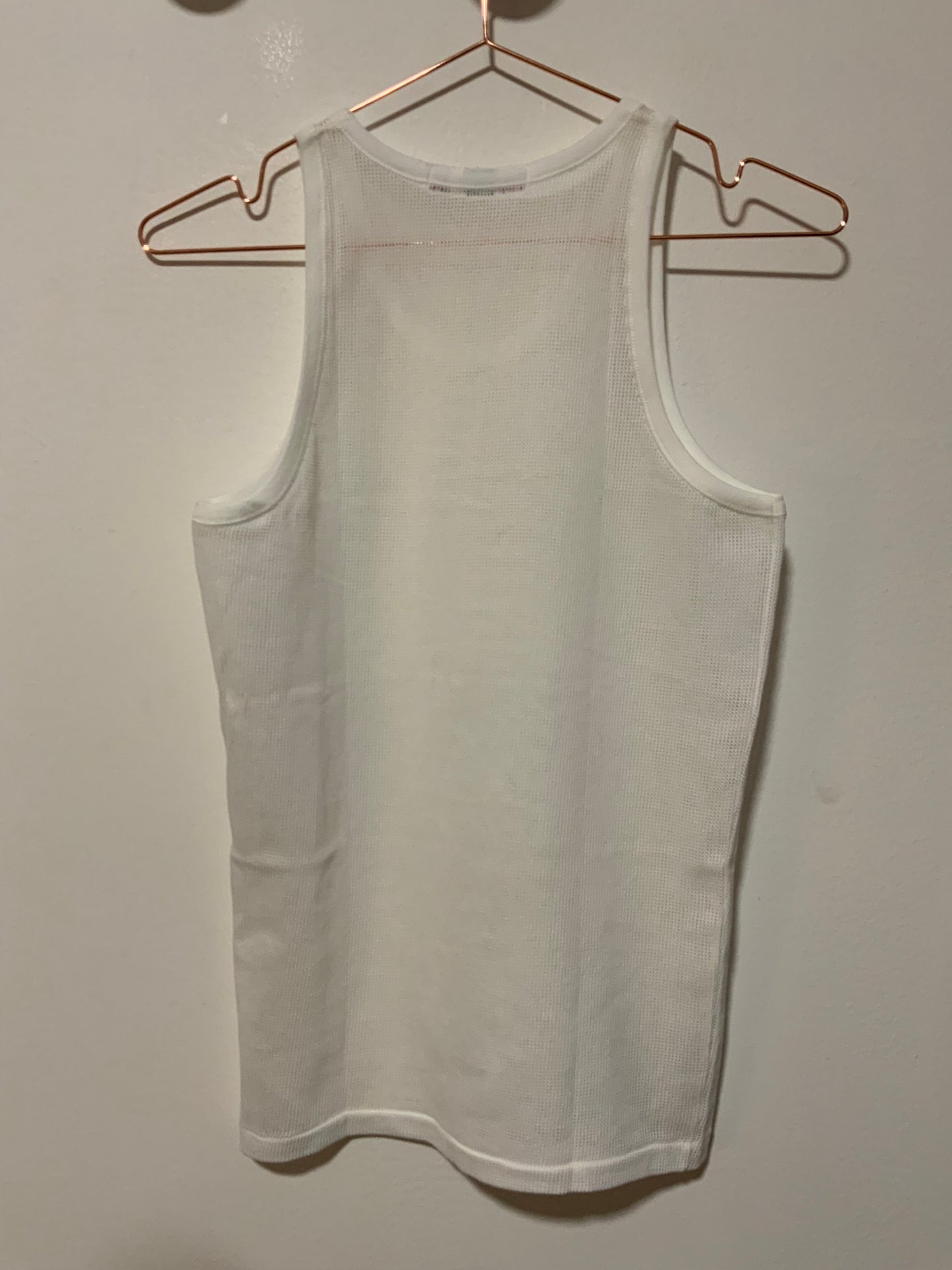 Débardeur Marcel ajouré Vintage 1980 Eminence Deadstock France