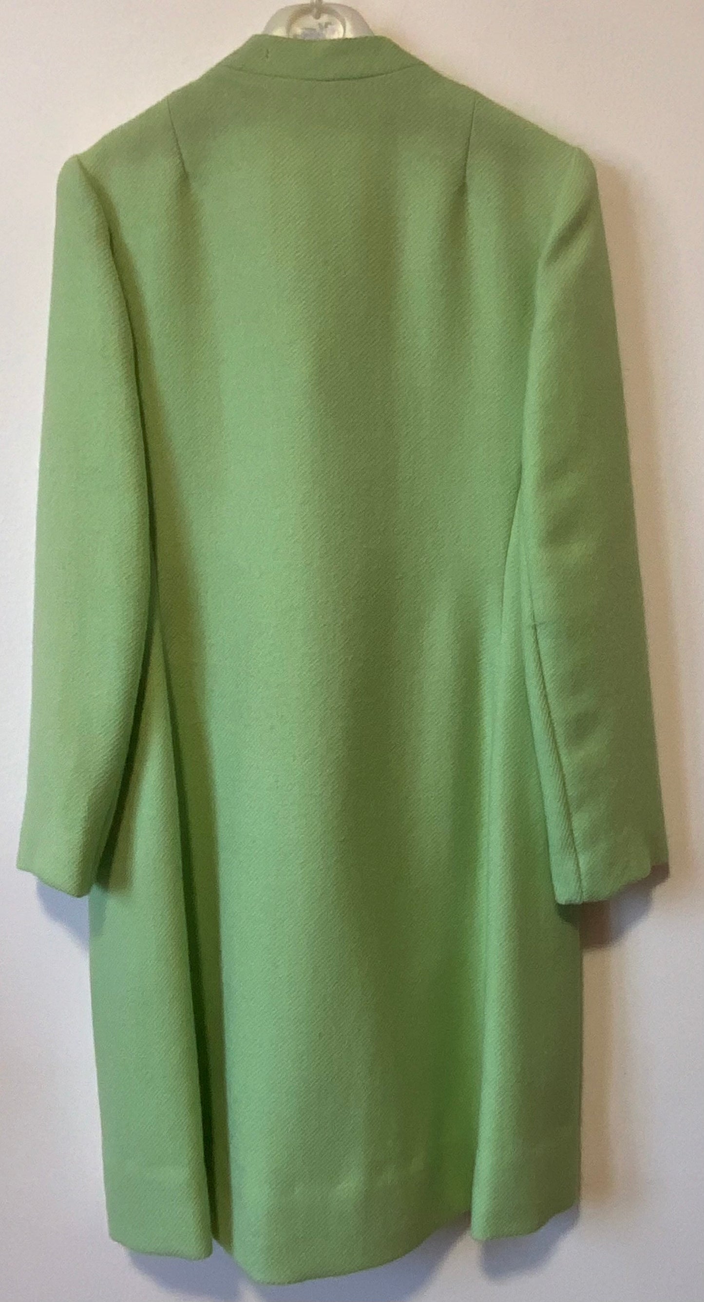 Superbe Manteau 1960/70 Vert Pure Laine
