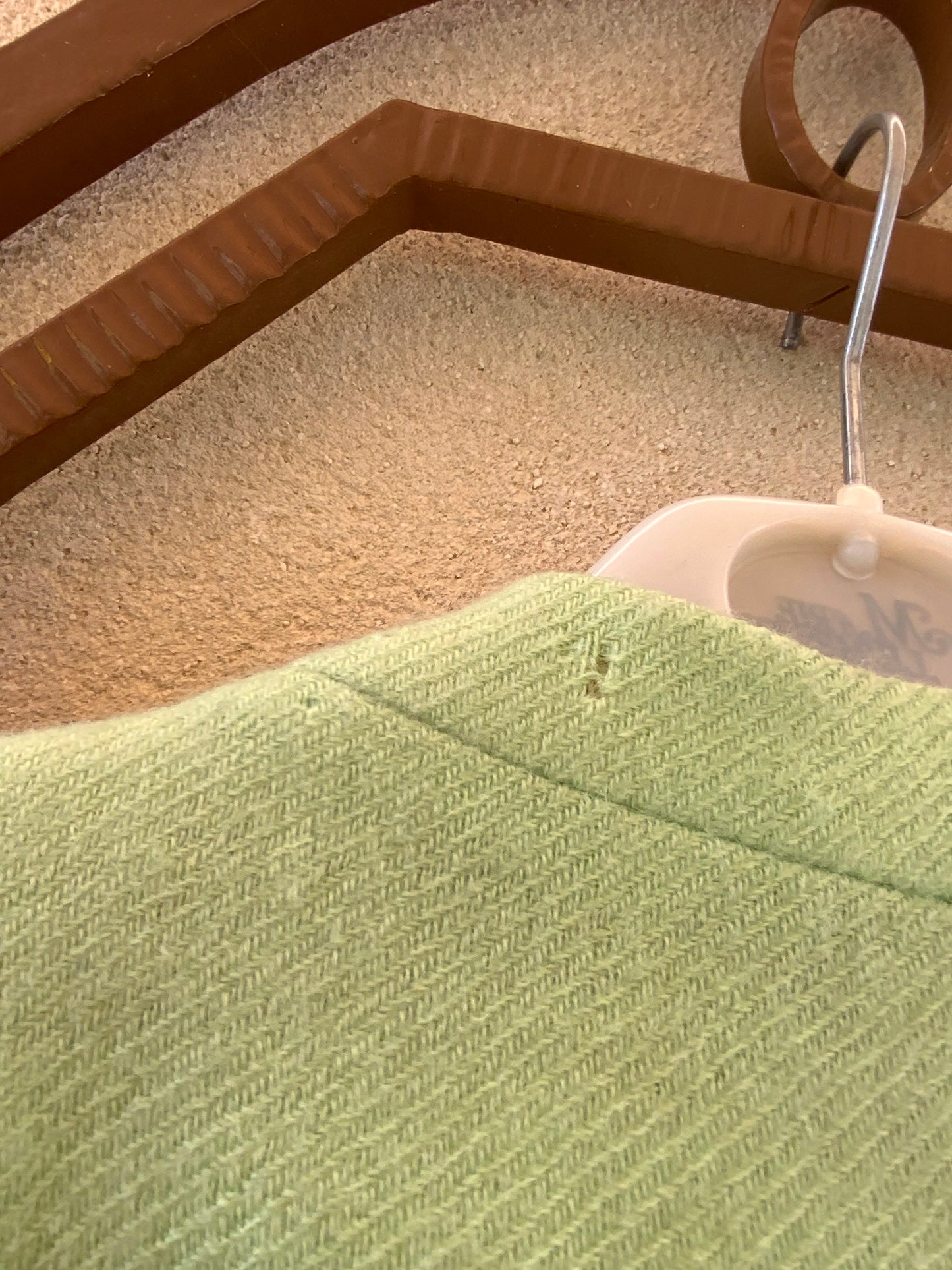 Superbe Manteau 1960/70 Vert Pure Laine