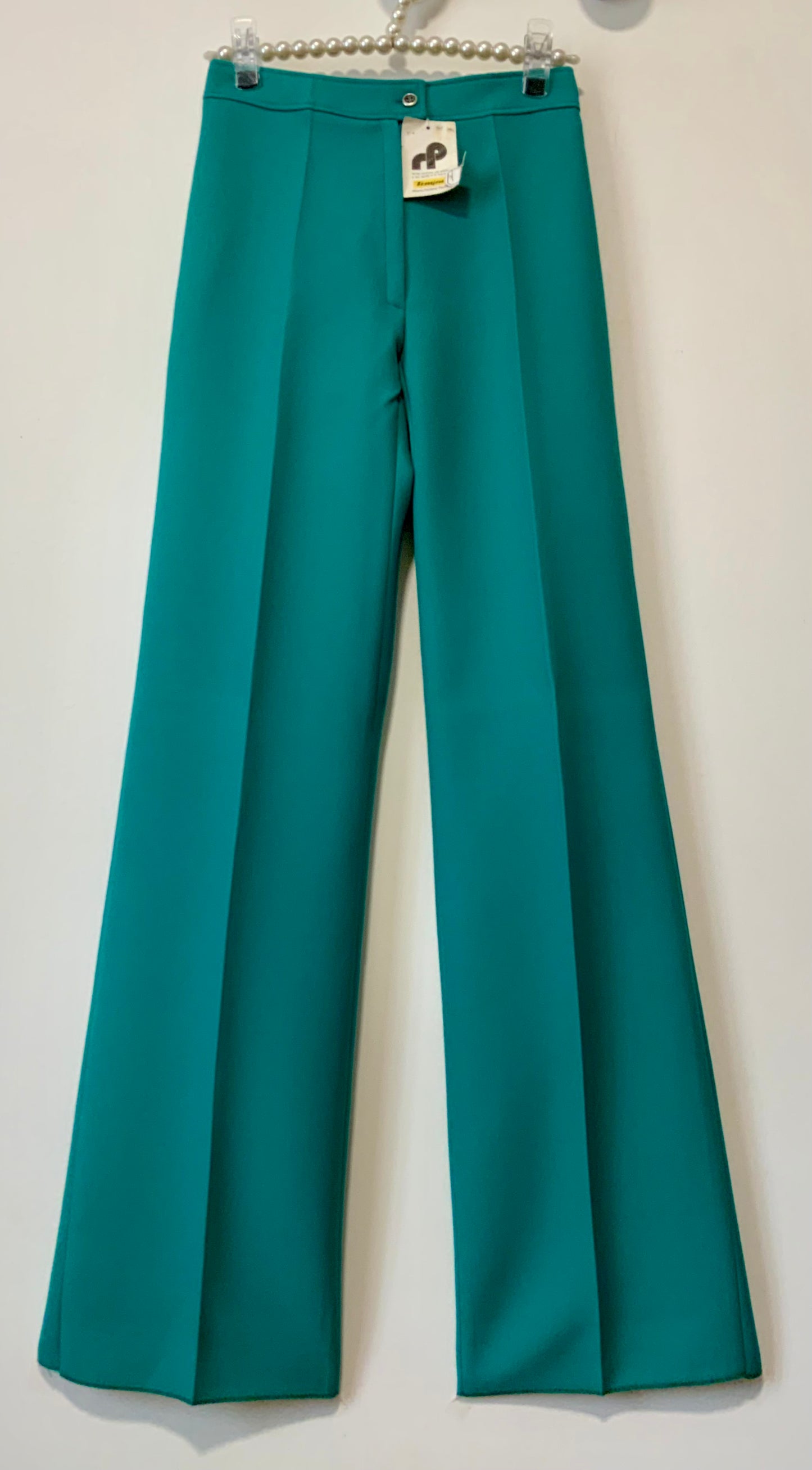 Superbe Pantalon Pattes d’éléphant Vintage 1970 Tergal Pépite Deadstock