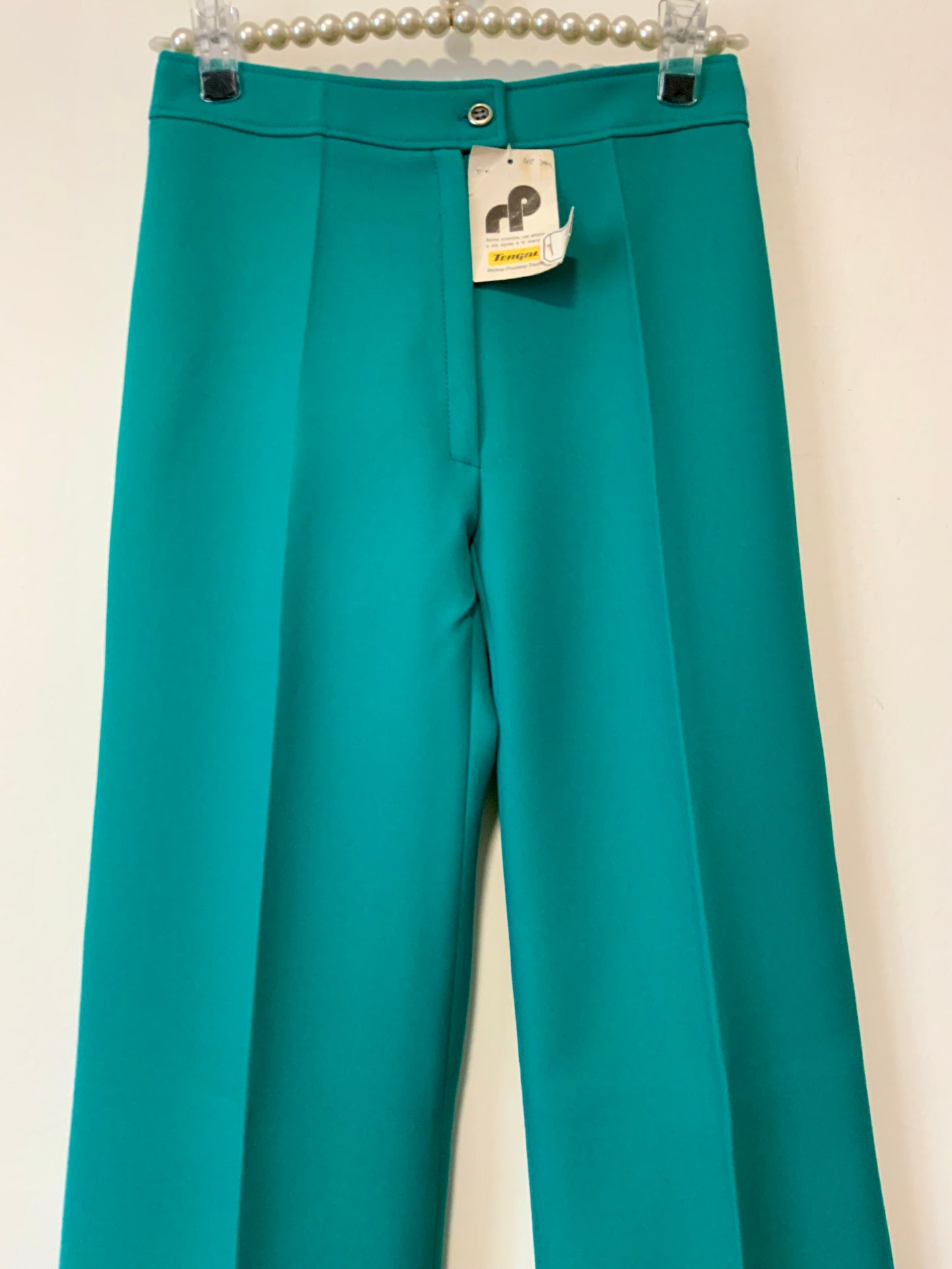 Superbe Pantalon Pattes d’éléphant Vintage 1970 Tergal Pépite Deadstock