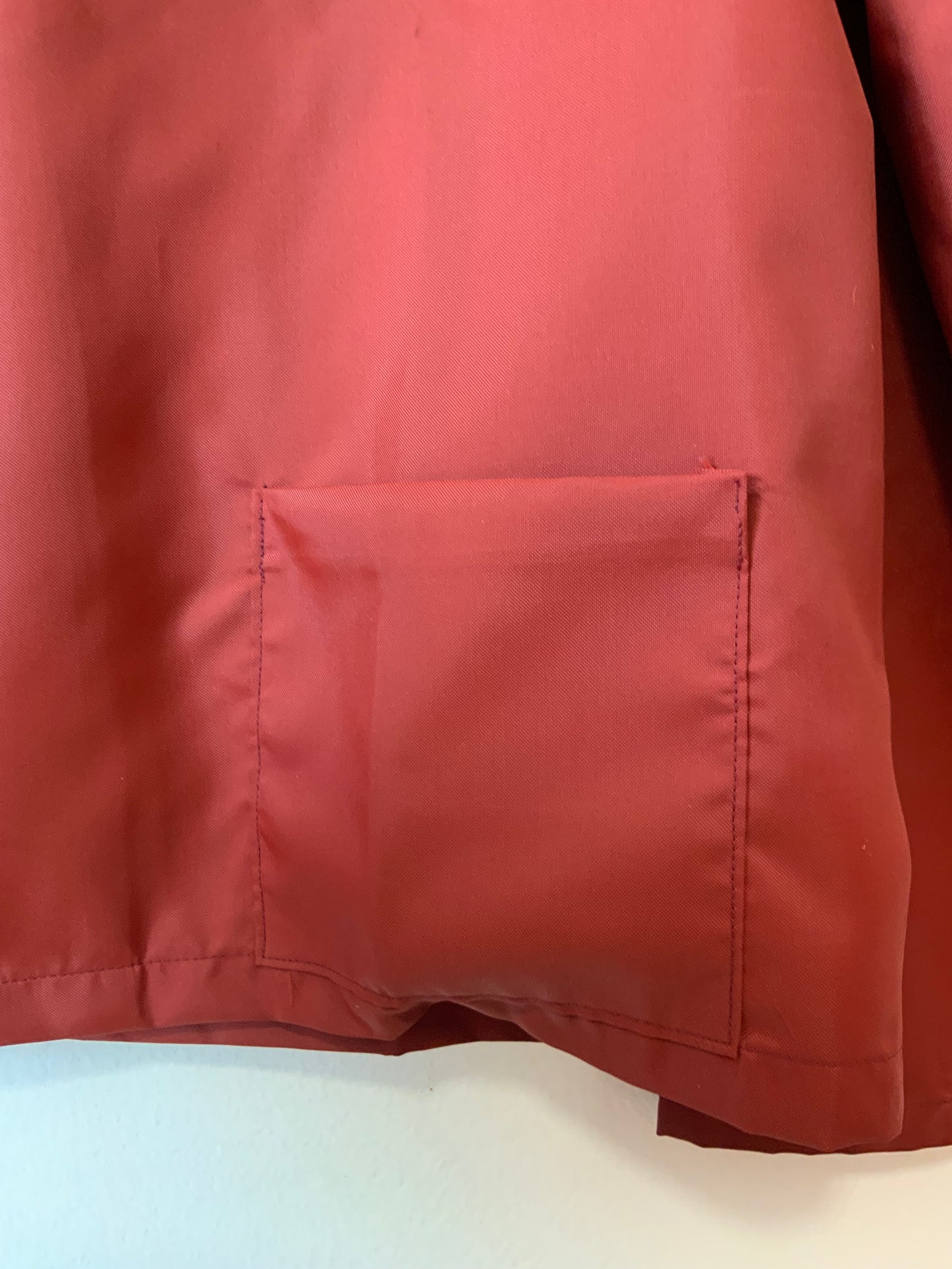 Blouse Marron surpiquée Vintage Tergal Neuf 1970