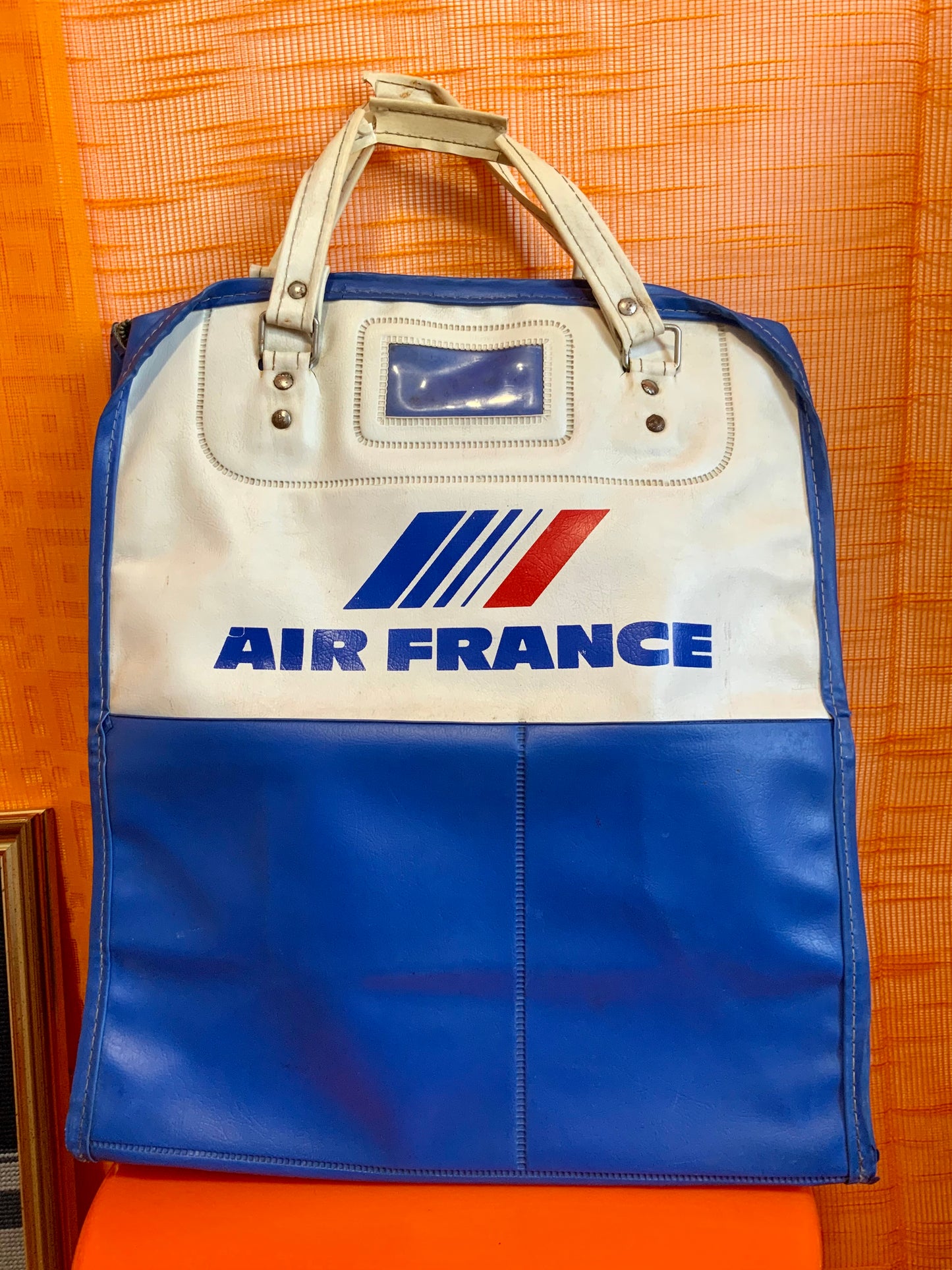 Sac Air France Vintage Cuir et sa boîte Kit