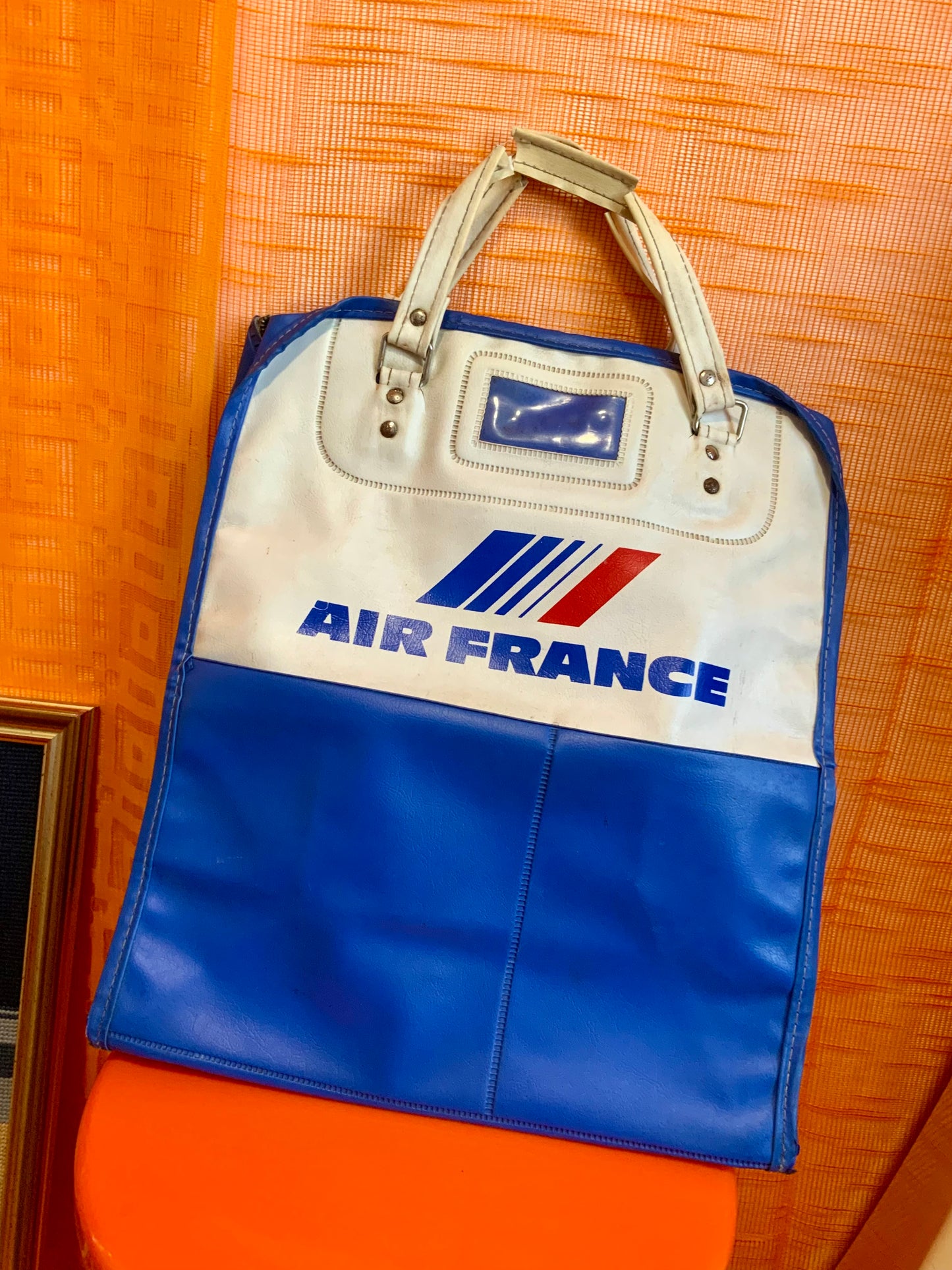 Sac Air France Vintage Cuir et sa boîte Kit