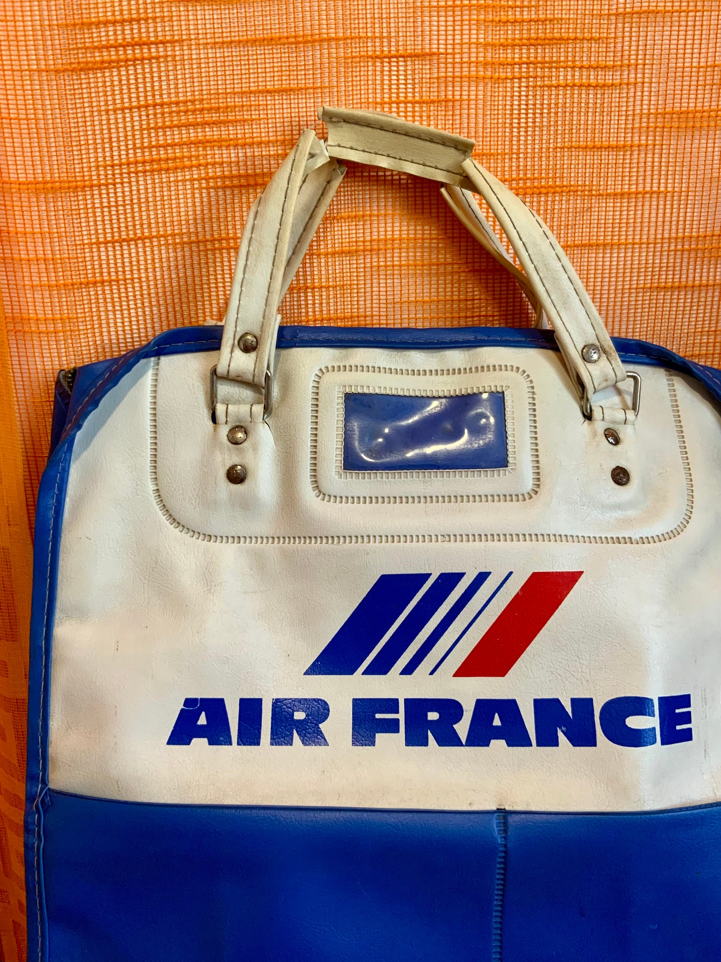 Sac Air France Vintage Cuir et sa boîte Kit