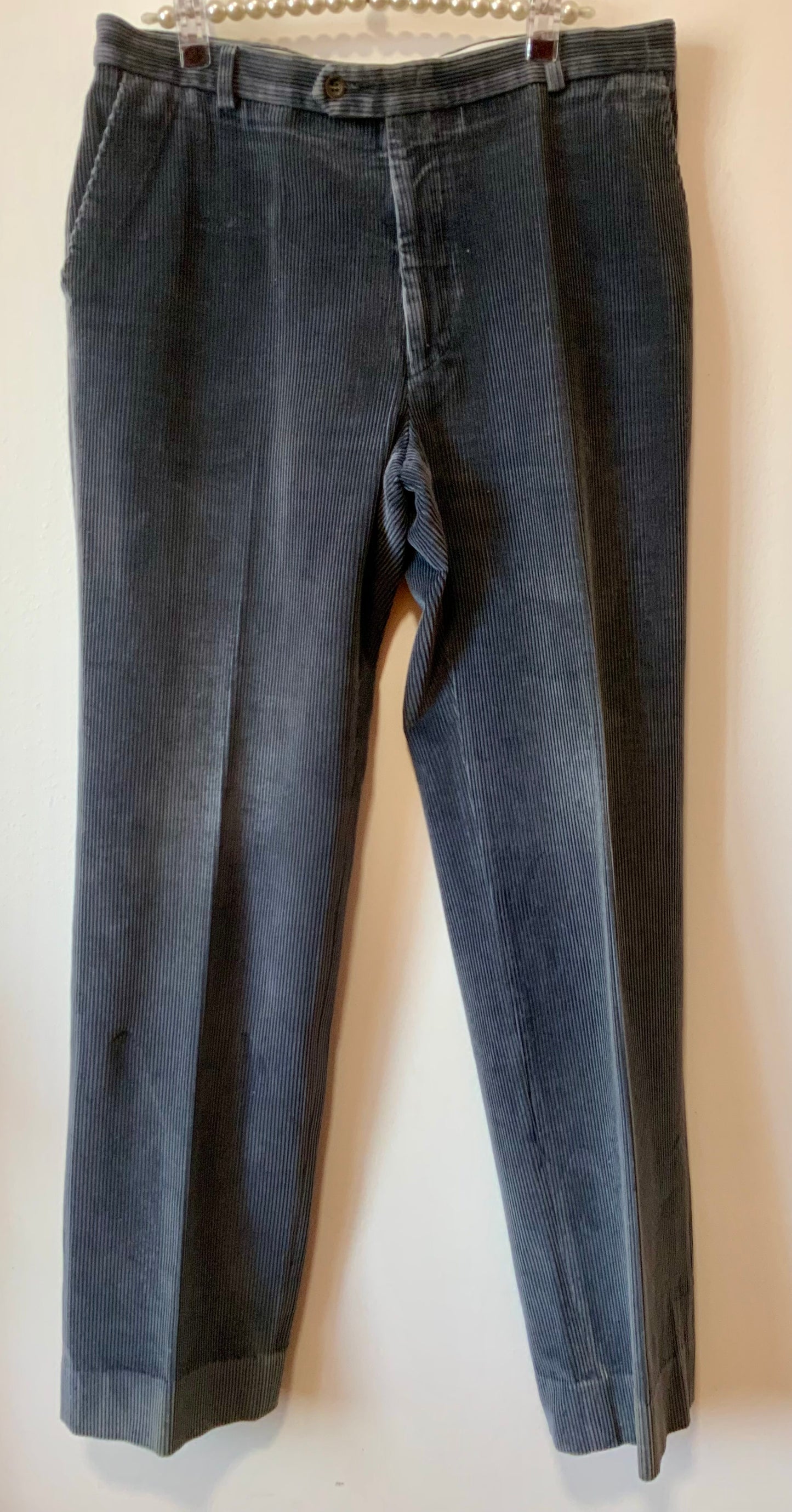 Pantalon Velours côtelé Gris Pur Vintage