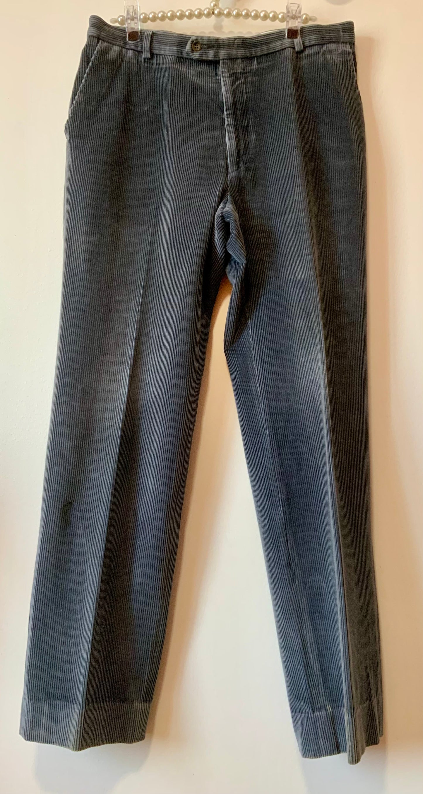 Pantalon Velours côtelé Gris Pur Vintage
