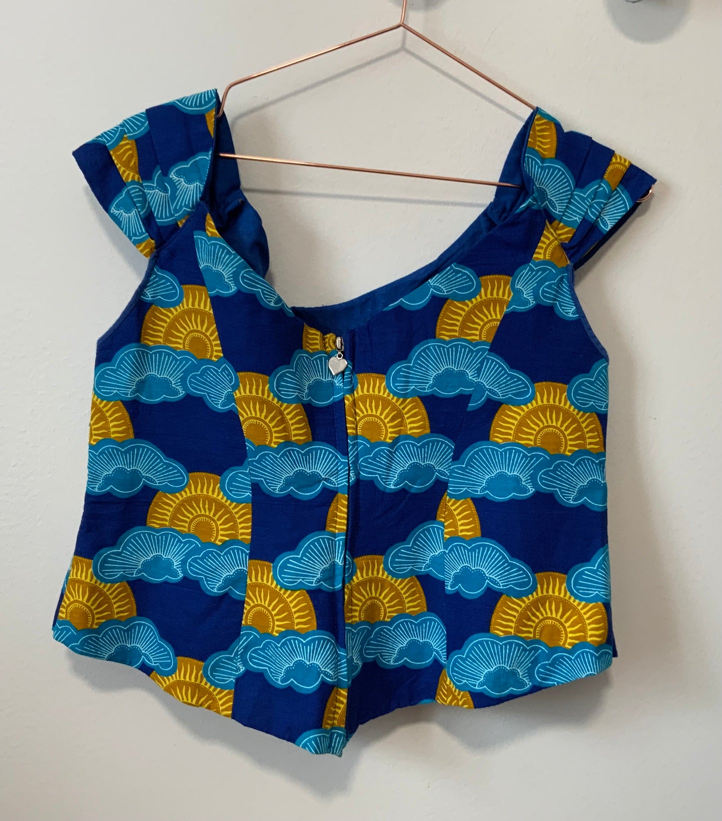 Haut Débardeur forme bustier avec Zip devant Wax Création