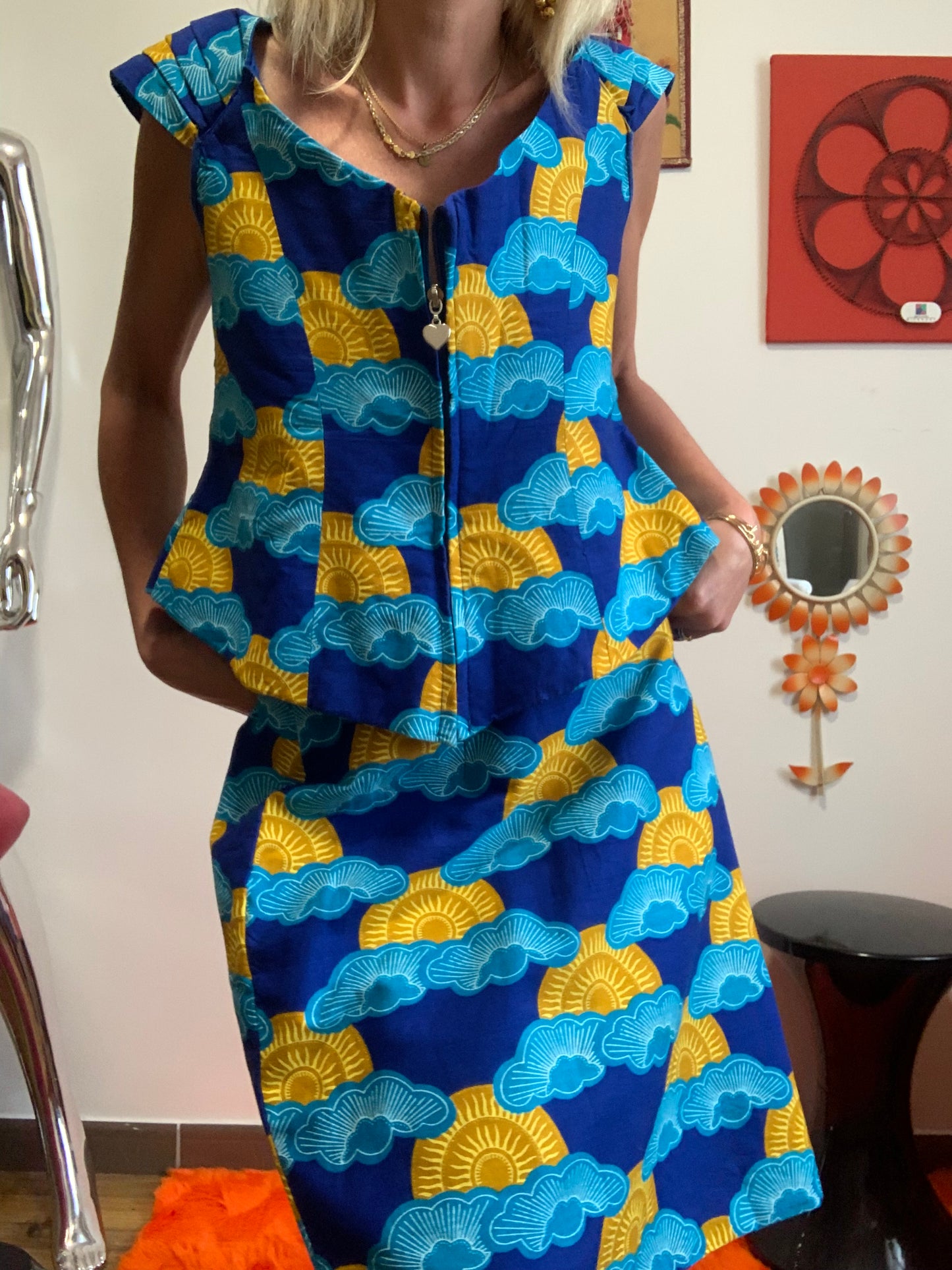 Haut Débardeur forme bustier avec Zip devant Wax Création