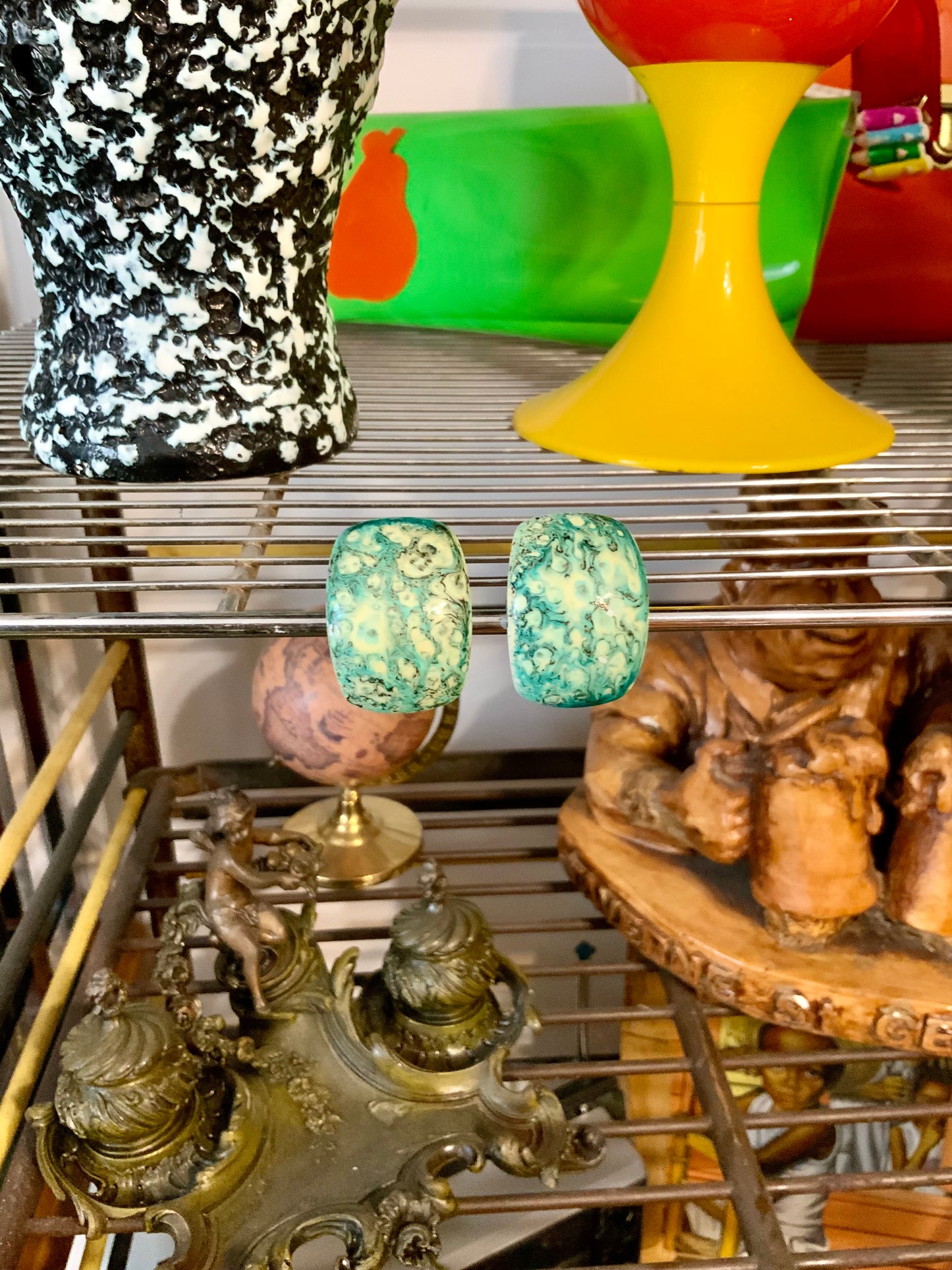 Boucles d’oreilles 1980 Originales bombées