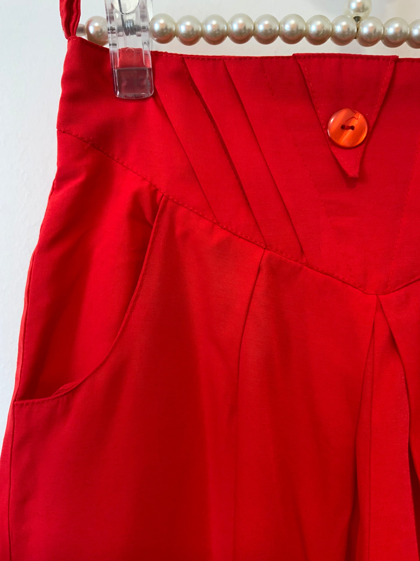 Pantalon Large Vintage 1980 Orginal Rouge