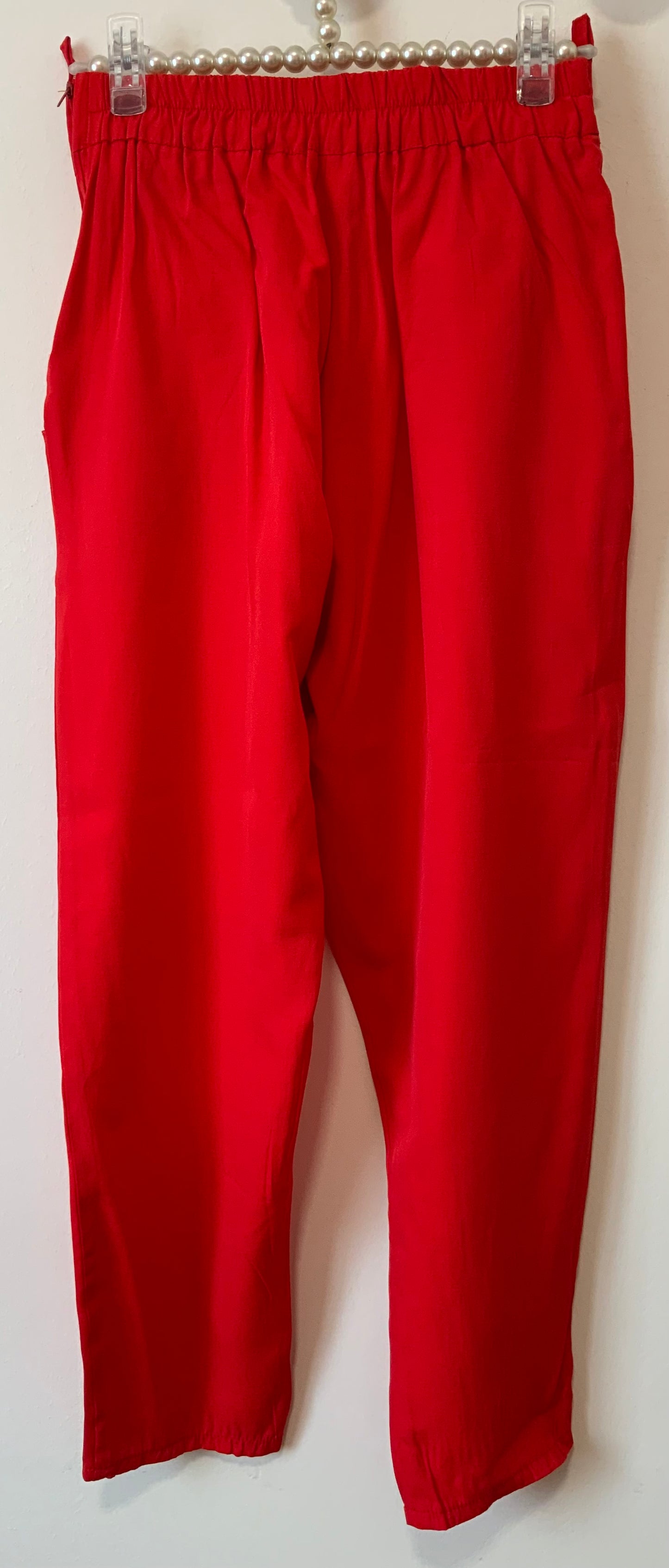Pantalon Large Vintage 1980 Orginal Rouge
