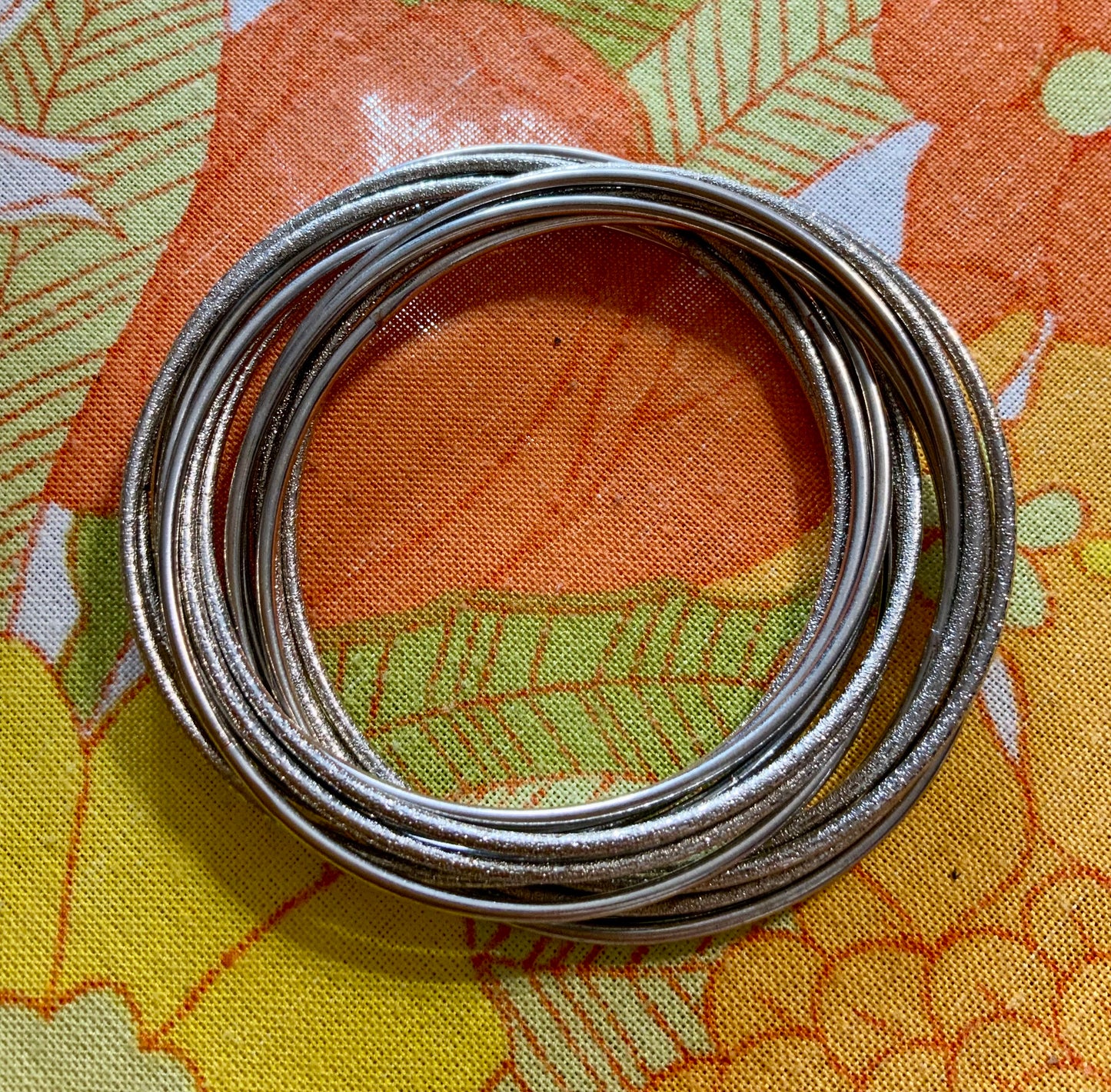Bracelet Jonc 15 bracelets en Argent Vintage 1980