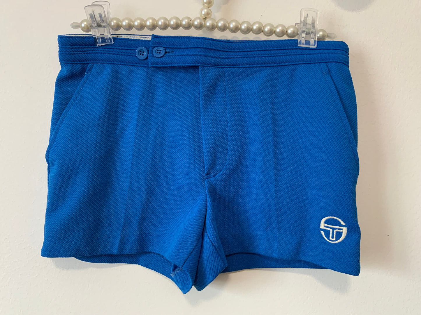 Superbe Short Bleu électrique 1980 Sport Chic vintage S.Tacchini