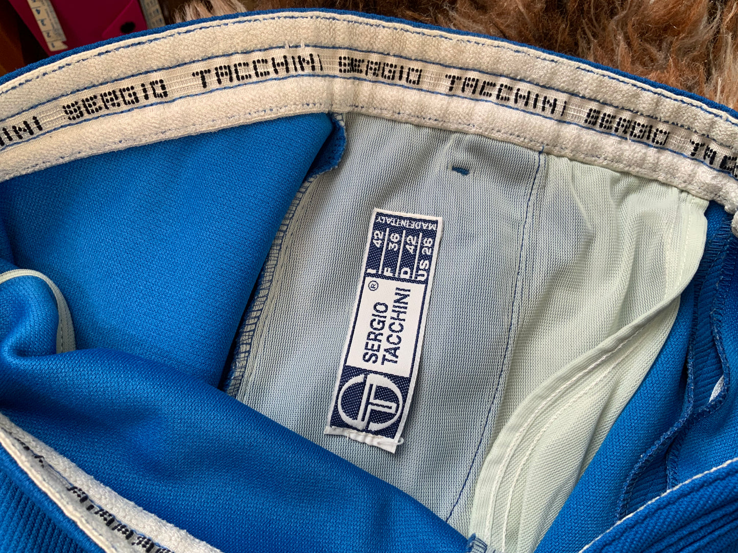 Superbe Short Bleu électrique 1980 Sport Chic vintage S.Tacchini