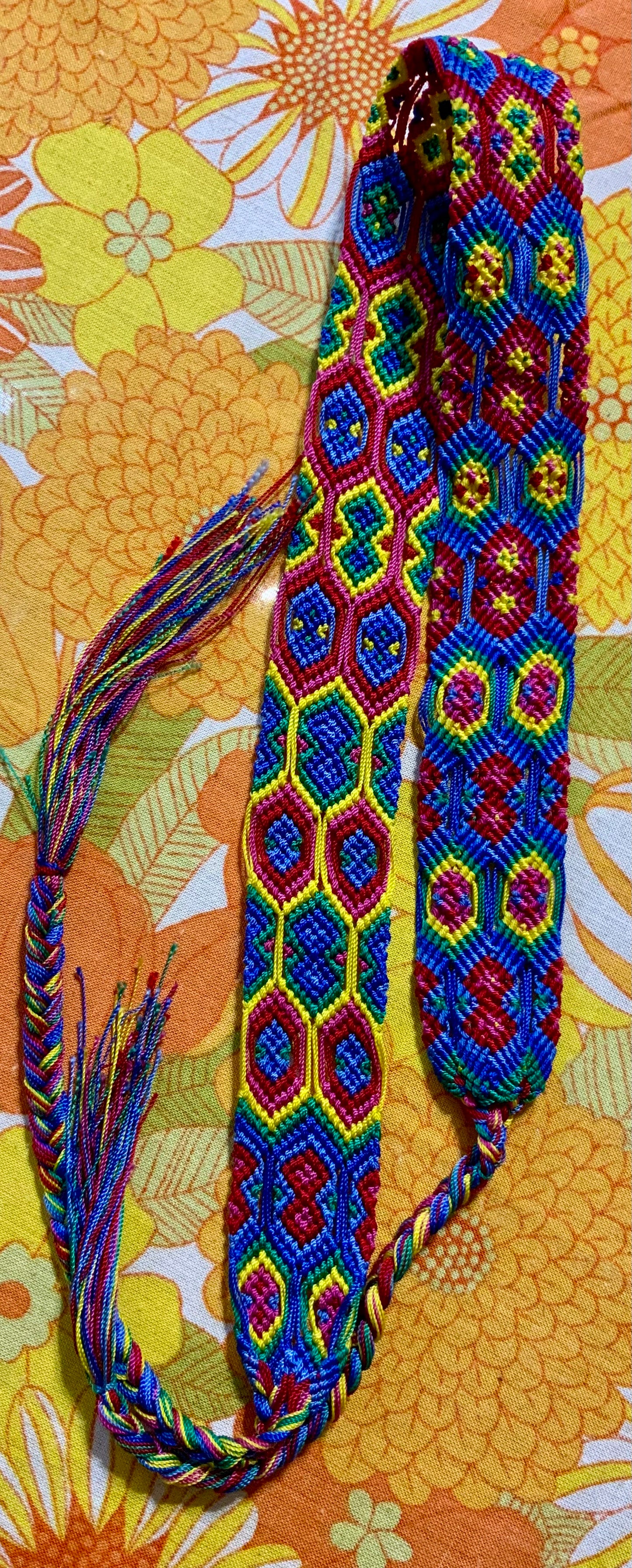 Ceinture ethnique maya Multicouleurs design coloré