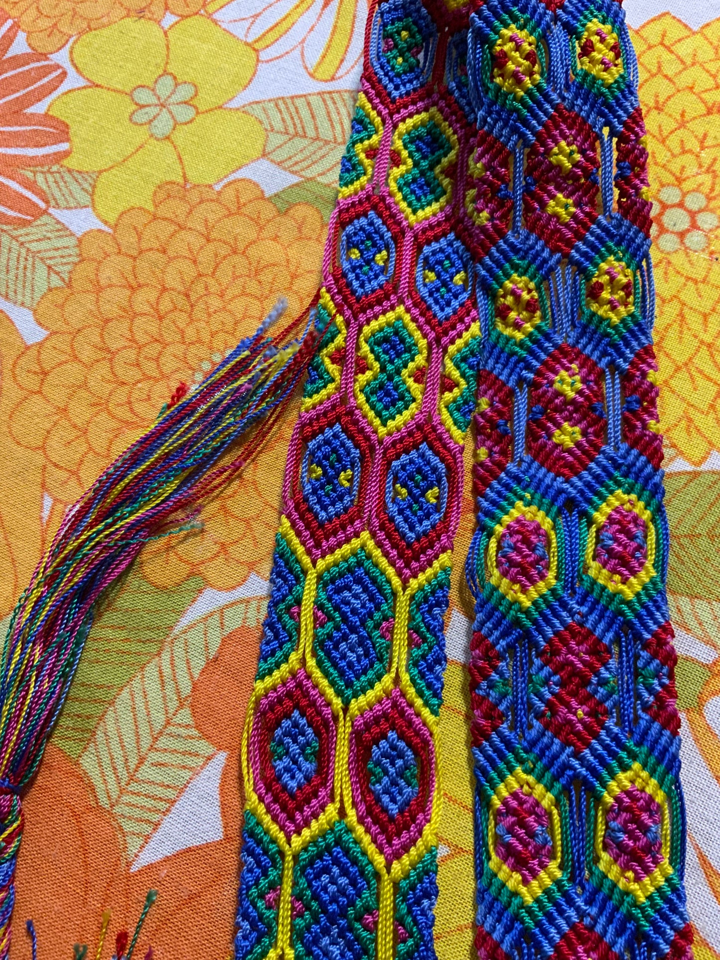 Ceinture ethnique maya Multicouleurs design coloré