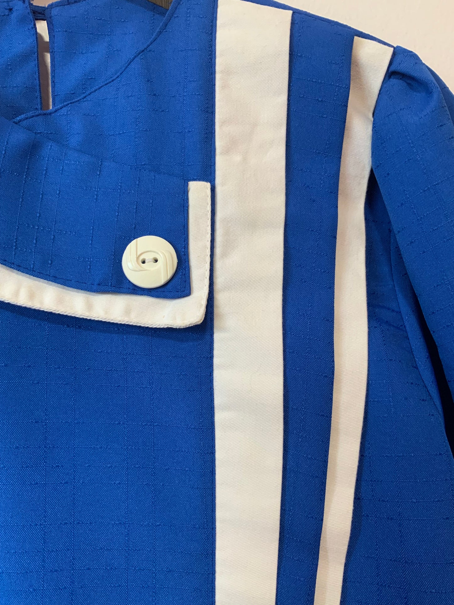 Robe 1980 Originale Pur Vintage Bleu électrique France