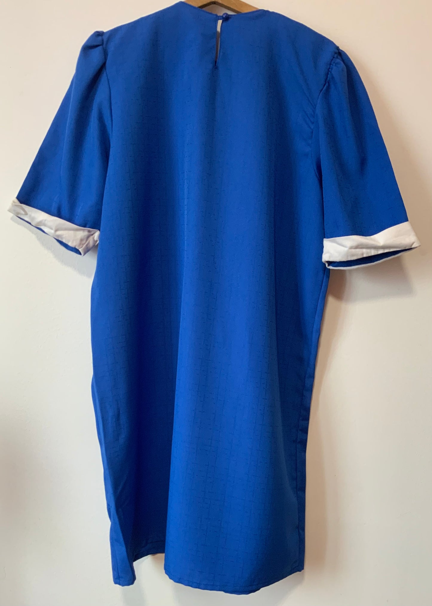 Robe 1980 Originale Pur Vintage Bleu électrique France