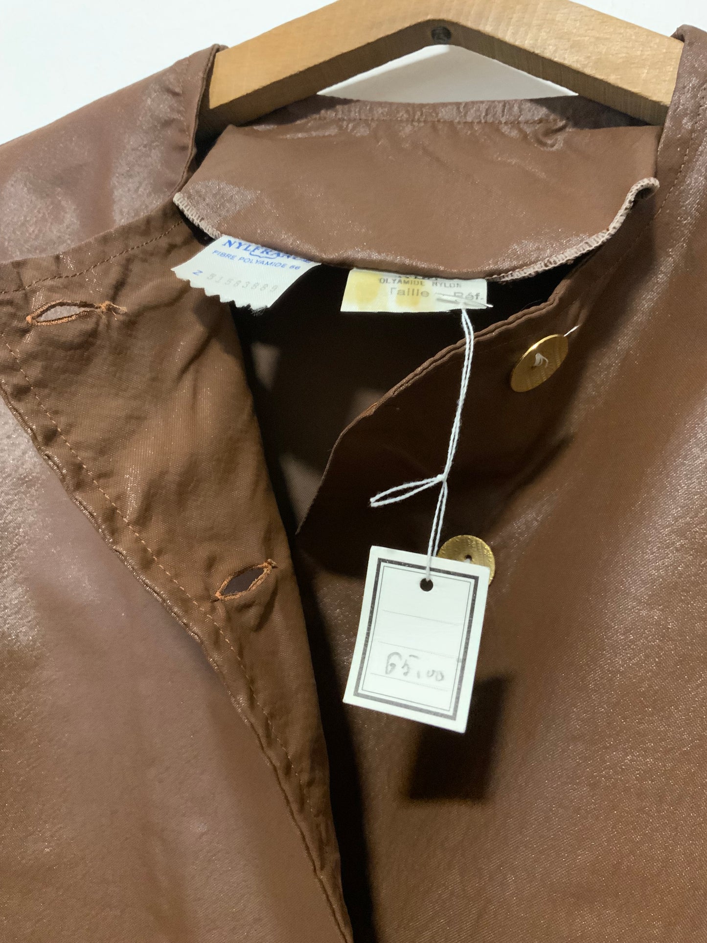 Blouse Chemise Neuve 1970 Deadstock Original Vintage France