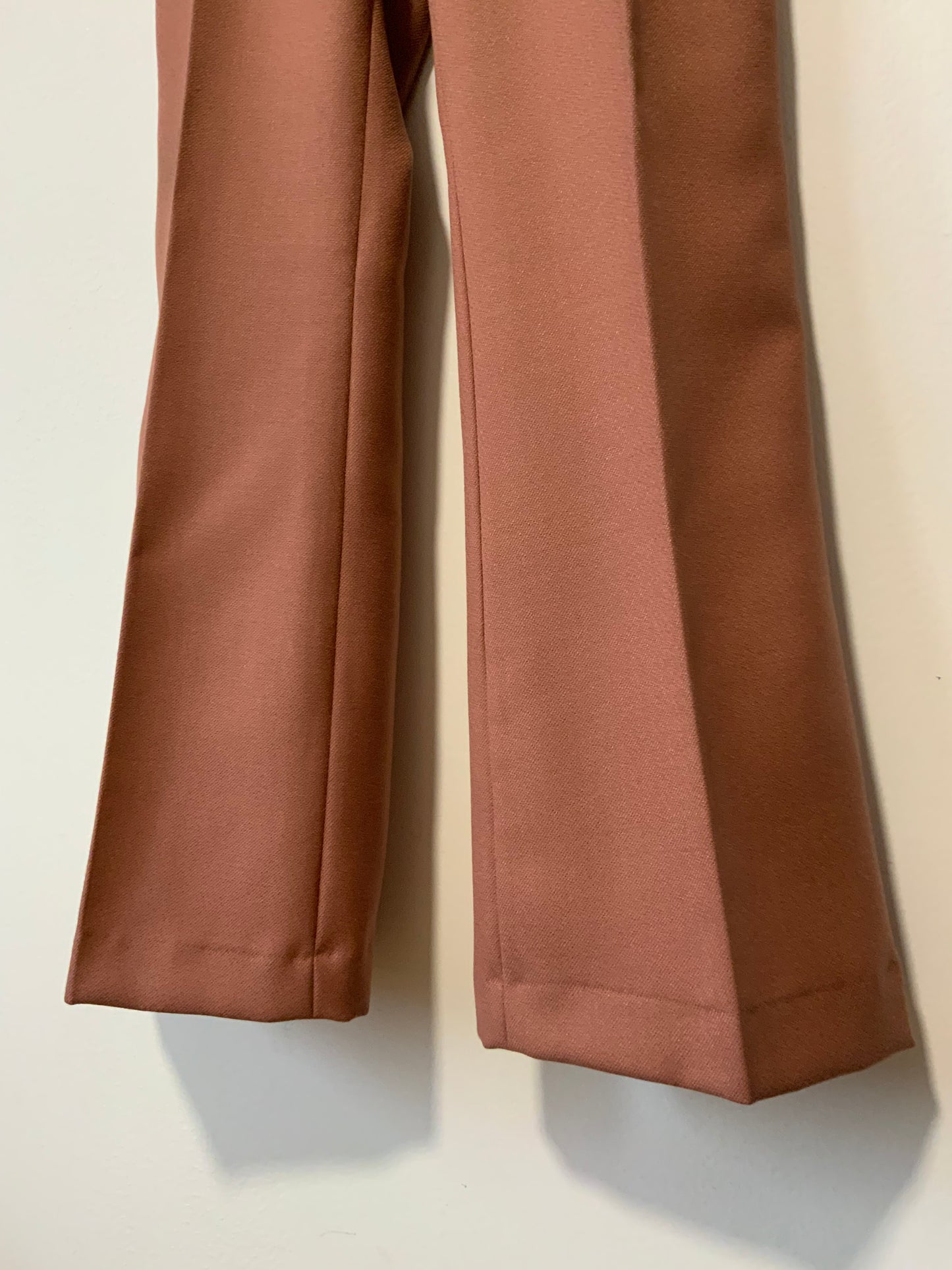 Superbe Pantalon Pattes d’elephant Flare avec Laine peignée Deadstock Vintage 1970