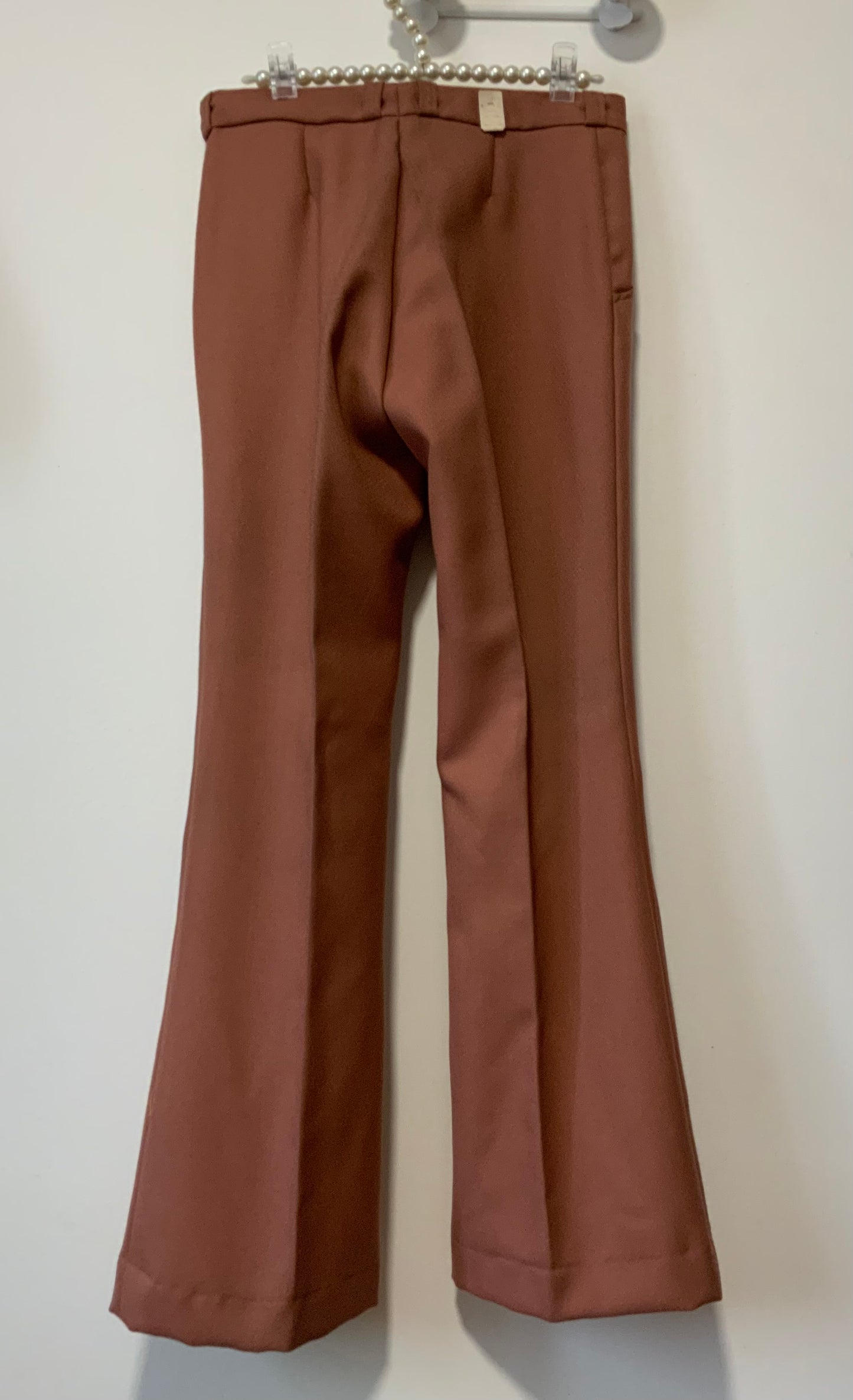 Superbe Pantalon Pattes d’elephant Flare avec Laine peignée Deadstock Vintage 1970