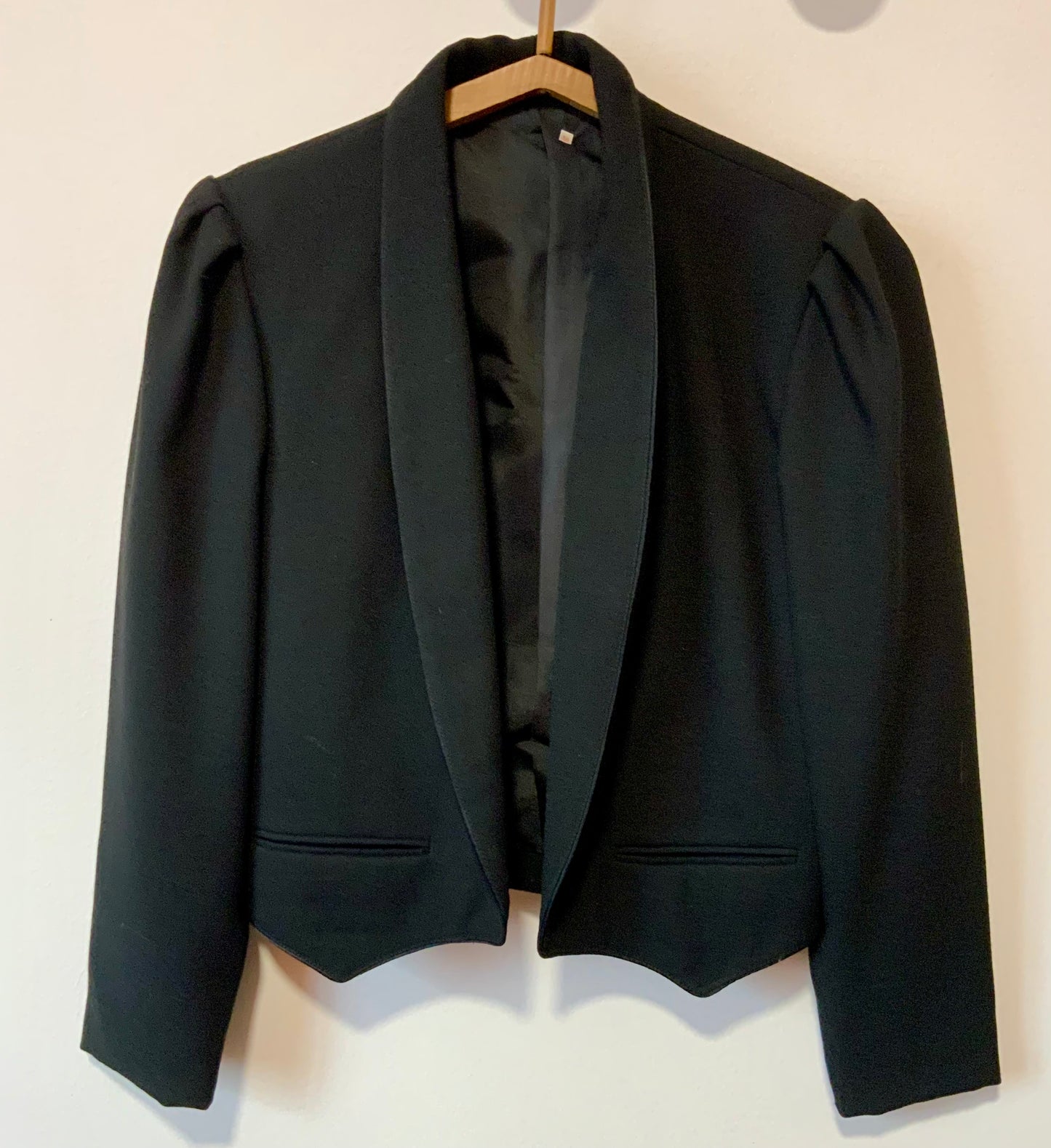 Veste façon smoking pour Femme Vintage 1980