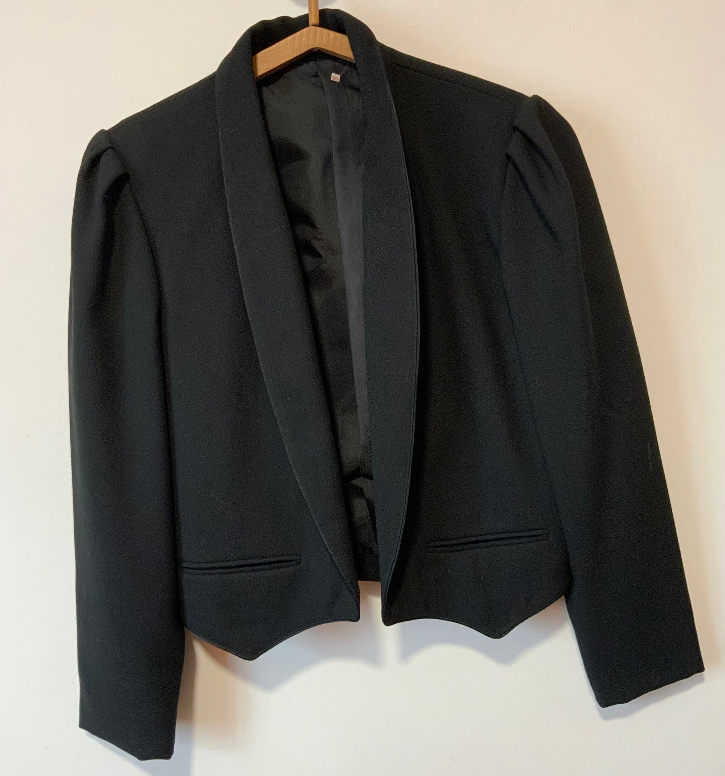 Veste façon smoking pour Femme Vintage 1980