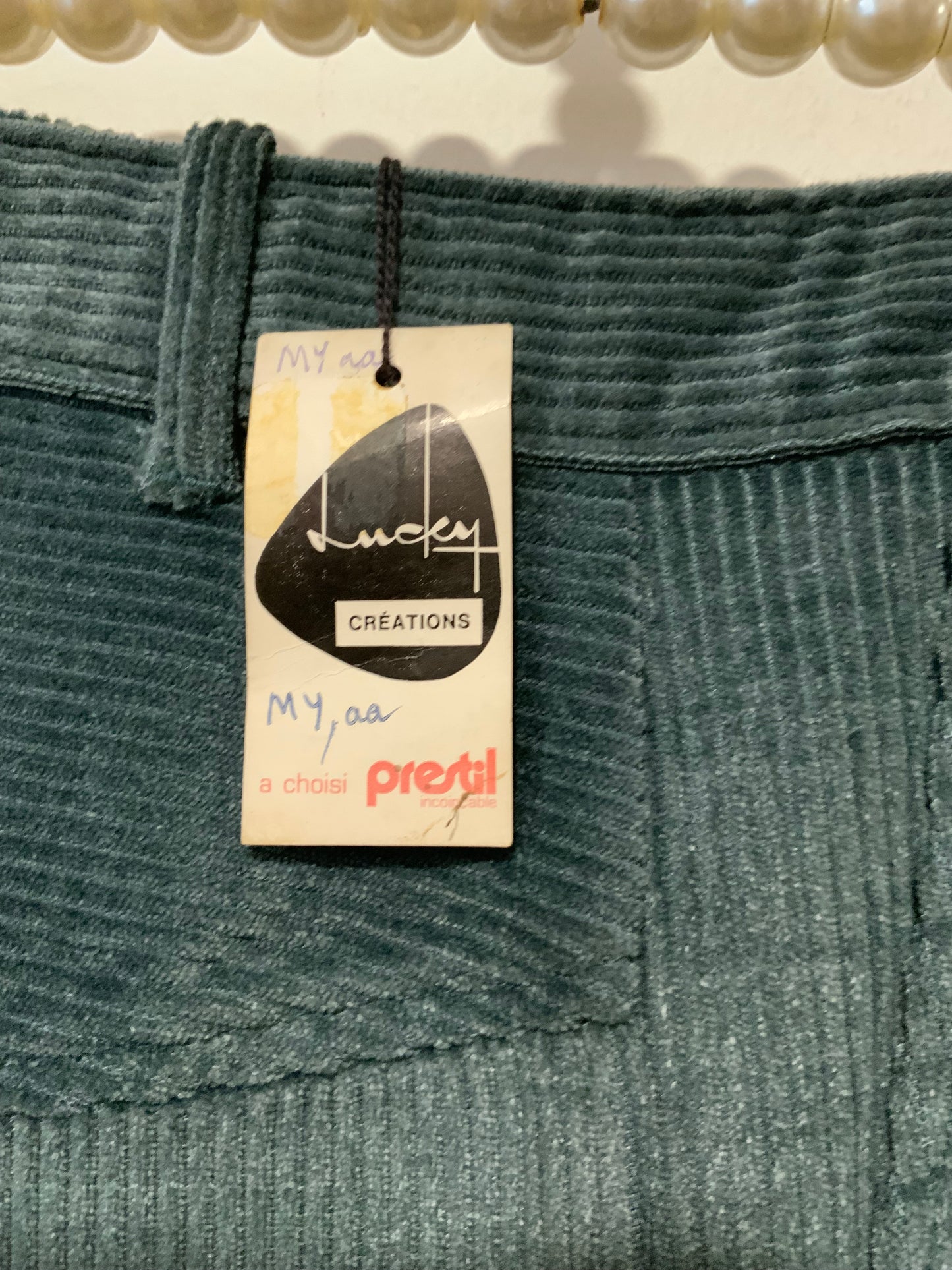 Pantalon Pattes d’éléphant Flare Velours côtelé Deadstock 1970
