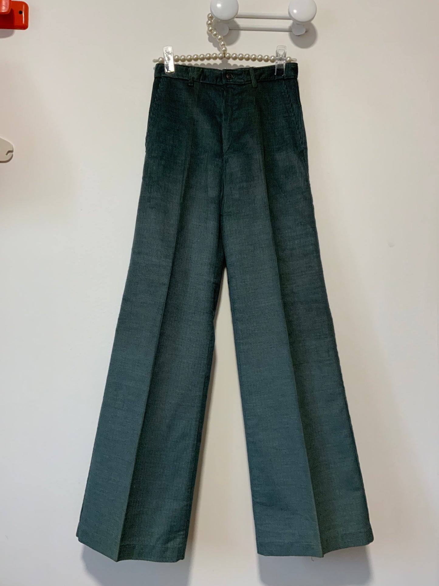 Pantalon Pattes d’éléphant Flare Velours côtelé Deadstock 1970