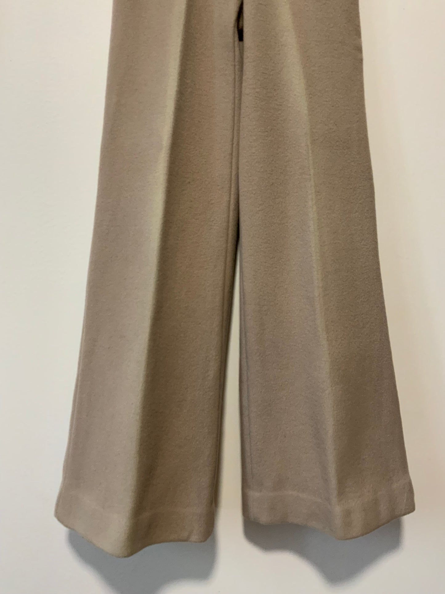 Pattes d’éléphant Flare Laine Beige Vintage 1970