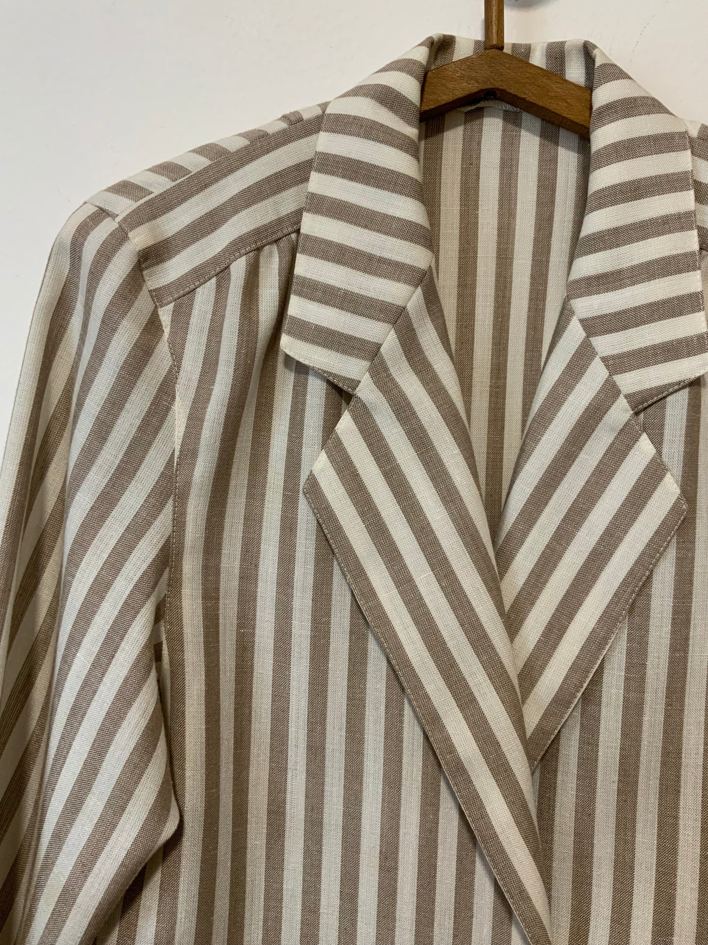 Veste à Rayures Chic Vintage 1980 Belle Forme