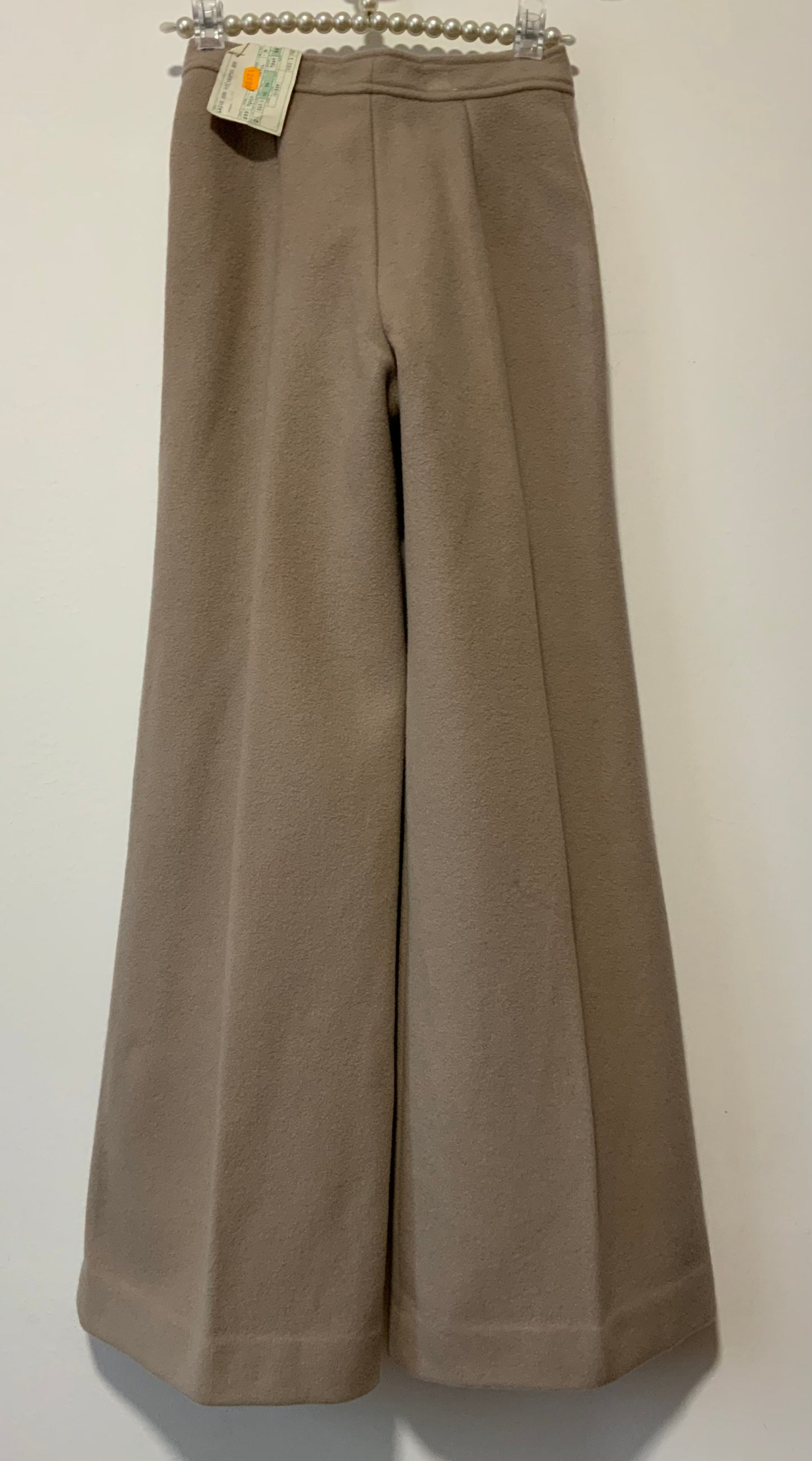 Pattes d’éléphant Flare Laine Beige Vintage 1970