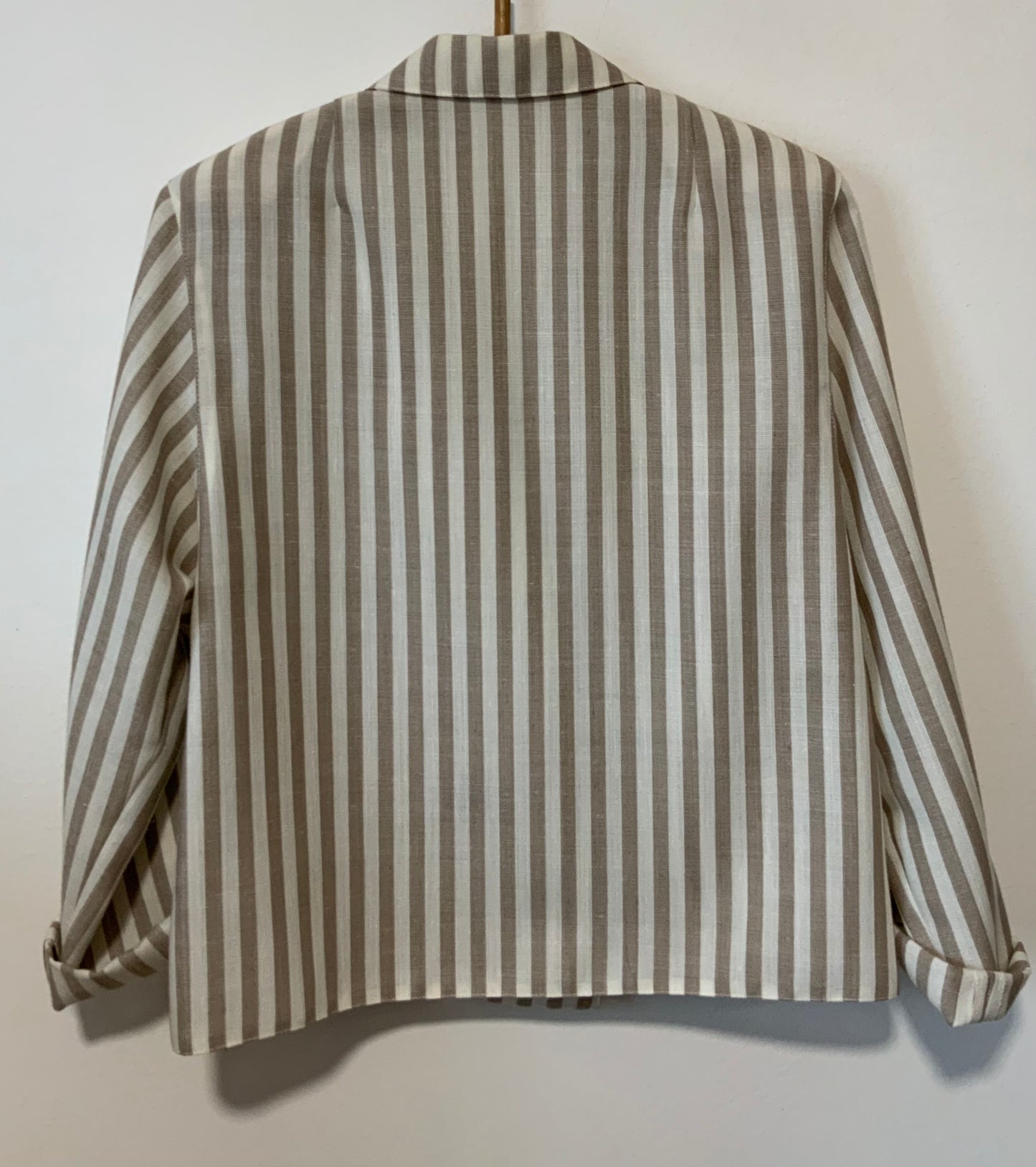 Veste à Rayures Chic Vintage 1980 Belle Forme