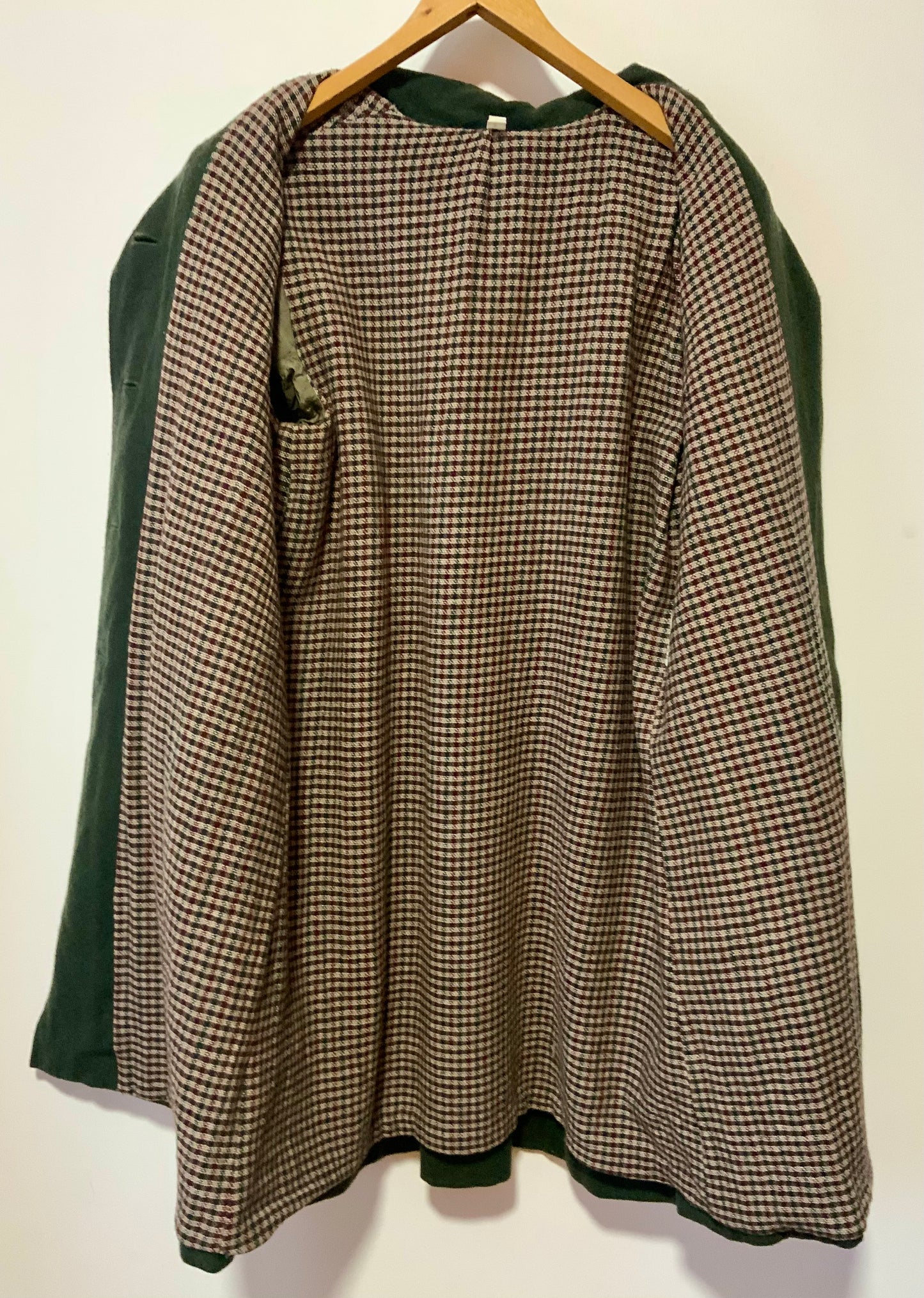 Superbe Manteau Kaki Loden Vintage Bulgarie